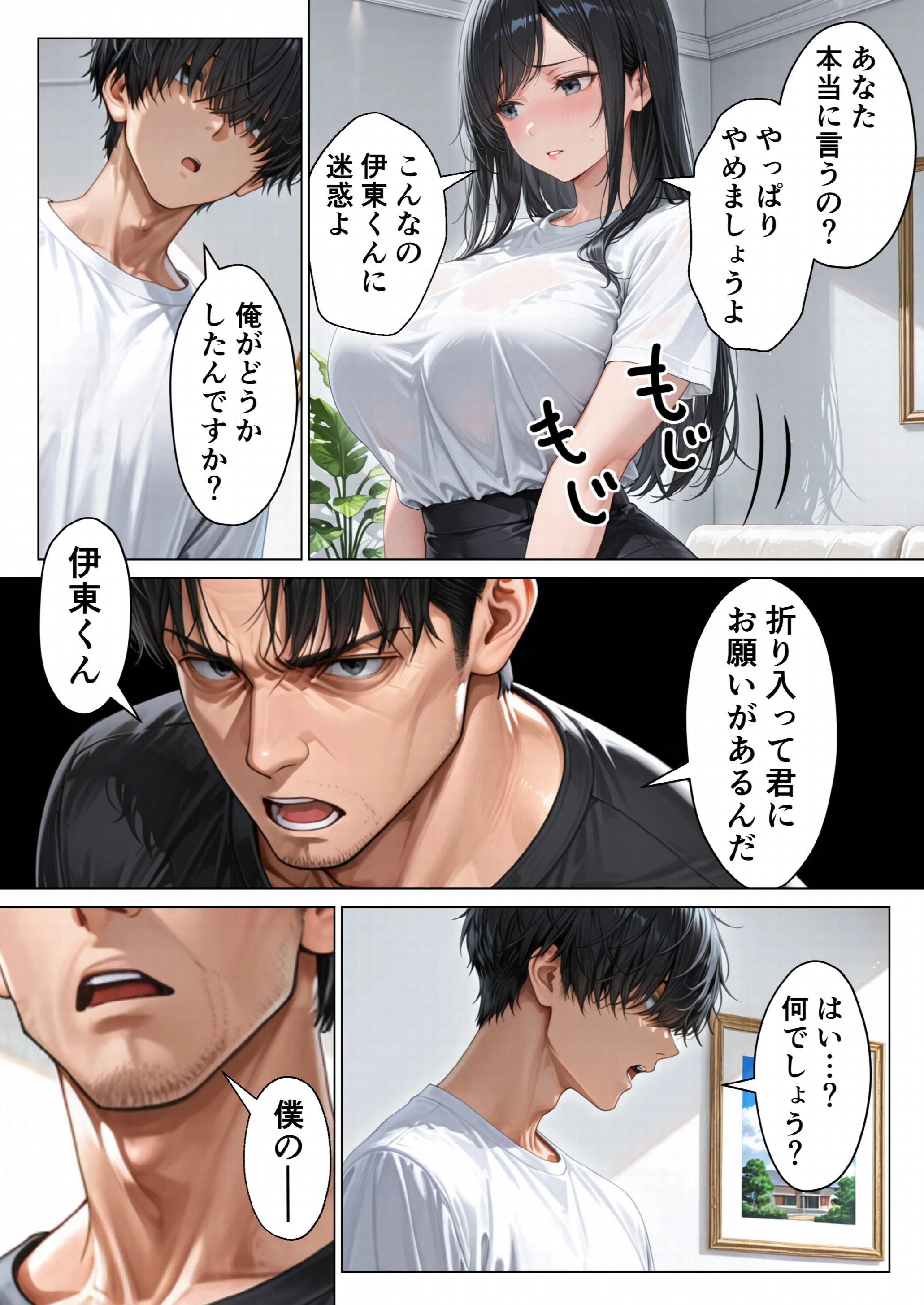 昇進を賭けて種なし上司の清楚妻と本気で種付けセックスします！ページ8