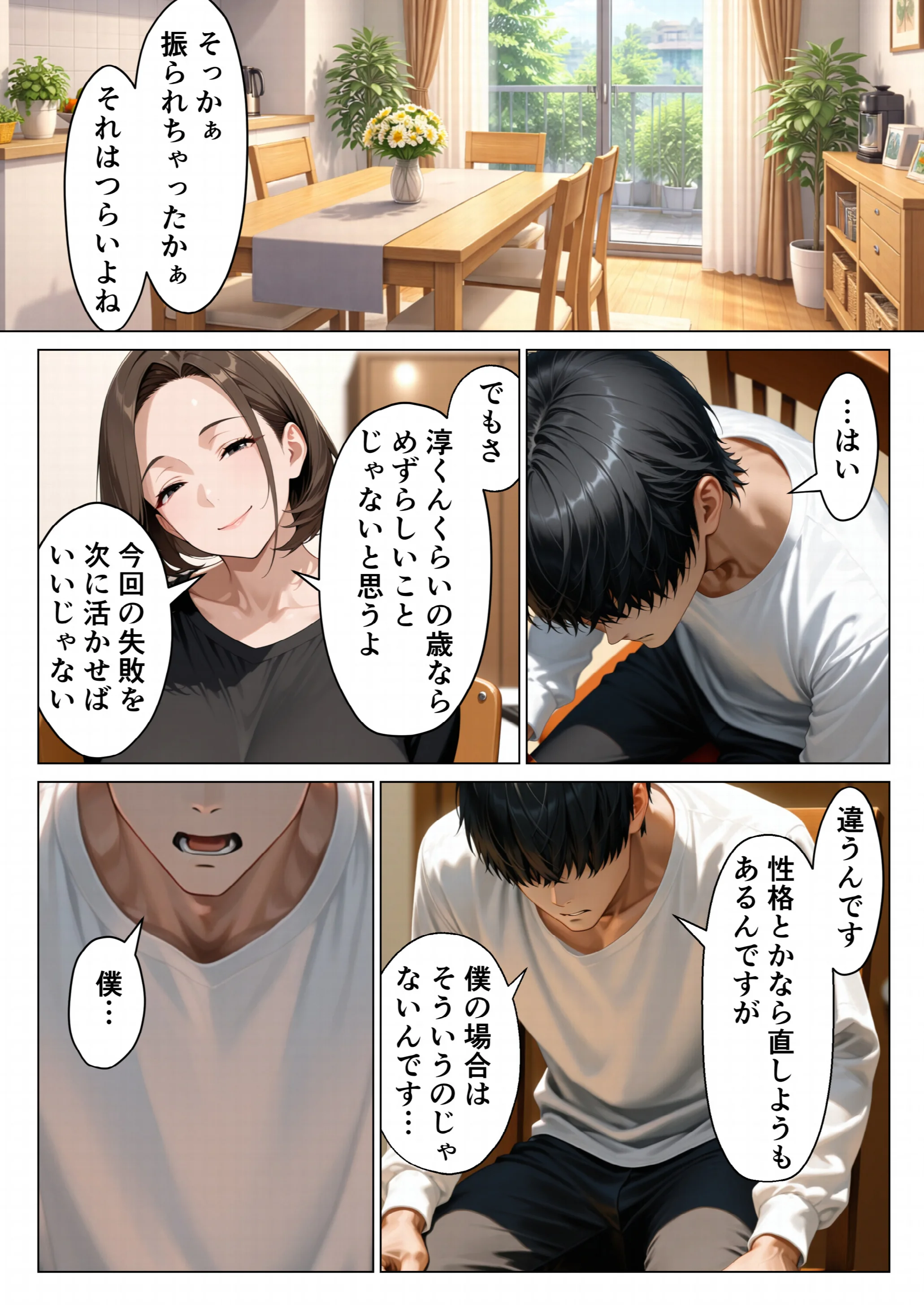 僕のデカチンコンプレックスを克服するため隣家のむちむち人妻と本気セックスします！ページ7