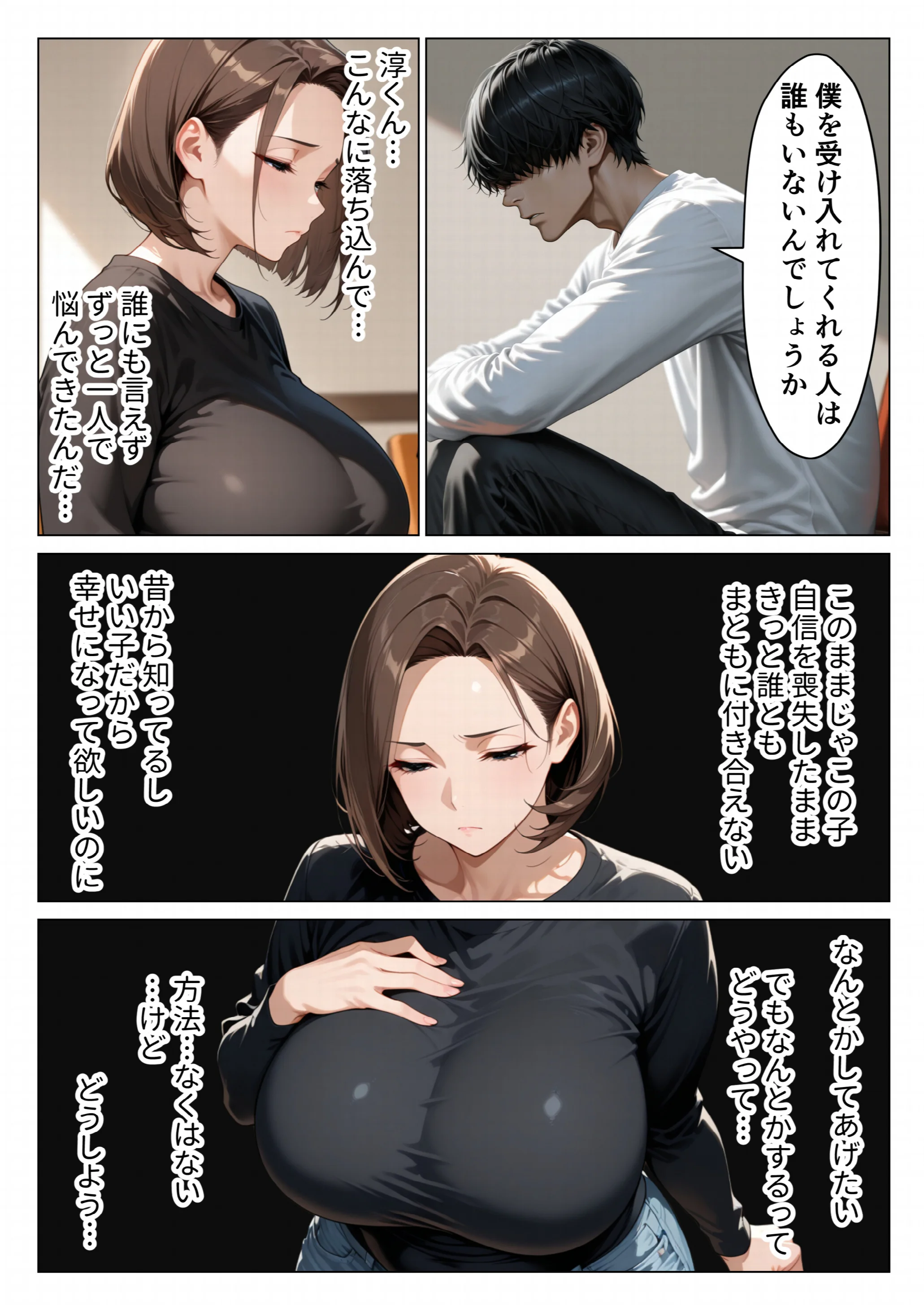 僕のデカチンコンプレックスを克服するため隣家のむちむち人妻と本気セックスします！ページ10