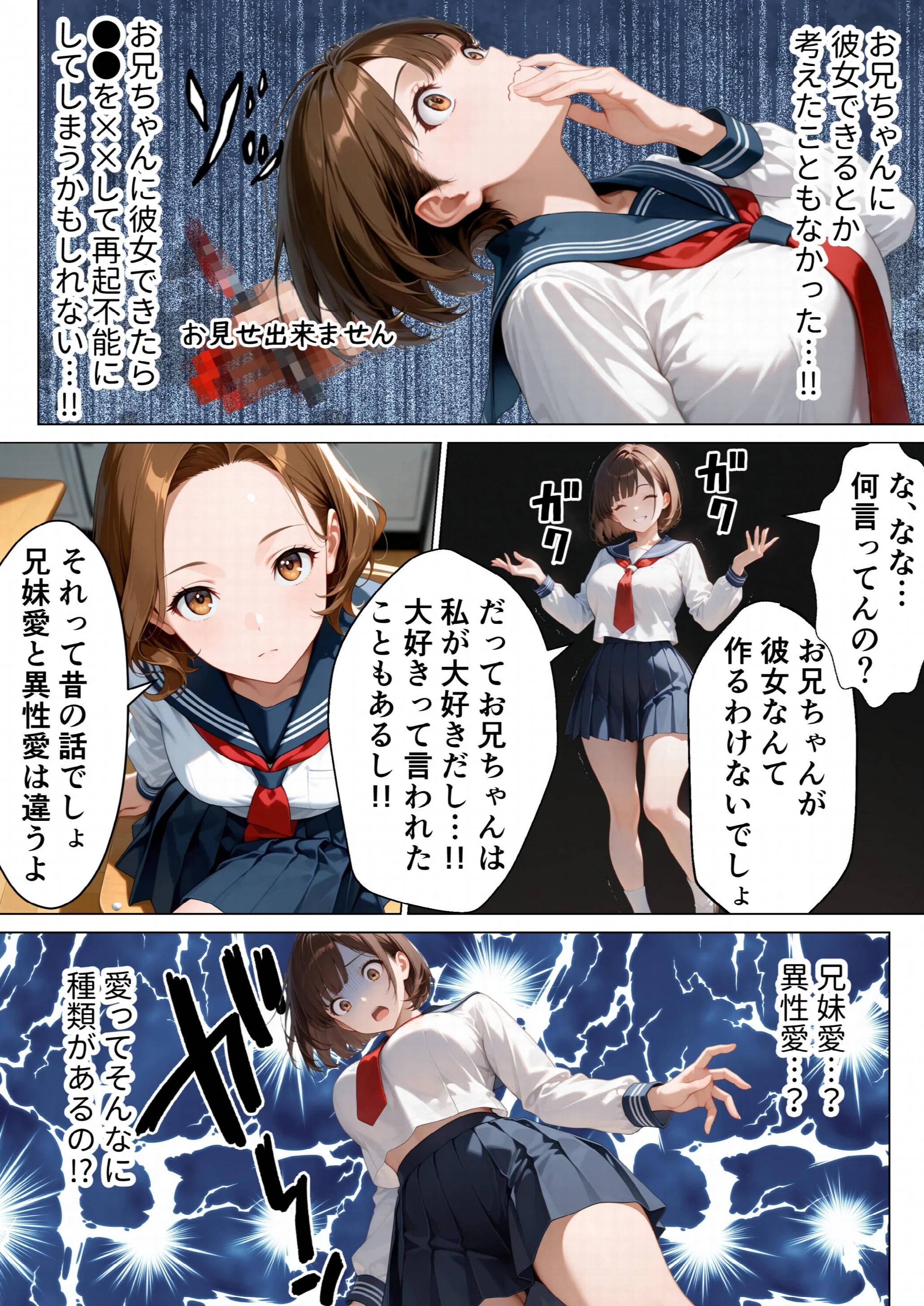 俺のことが大好きな爆乳妹と生ハメしたら中出しあまあまセックスに発展した話ページ4