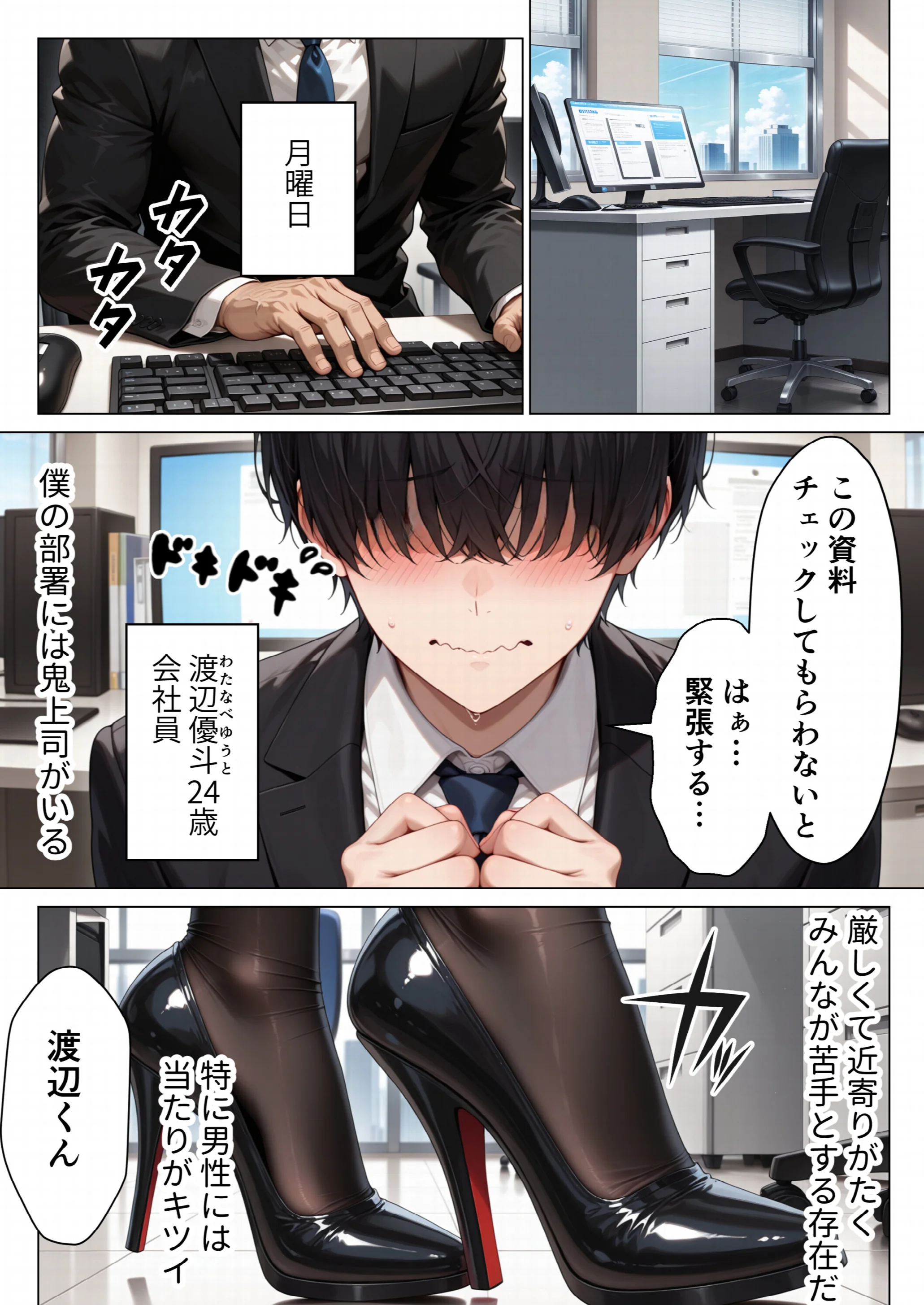 男嫌いのクール女上司を僕のものにするために生ハメセックスで何度も絶頂させる話