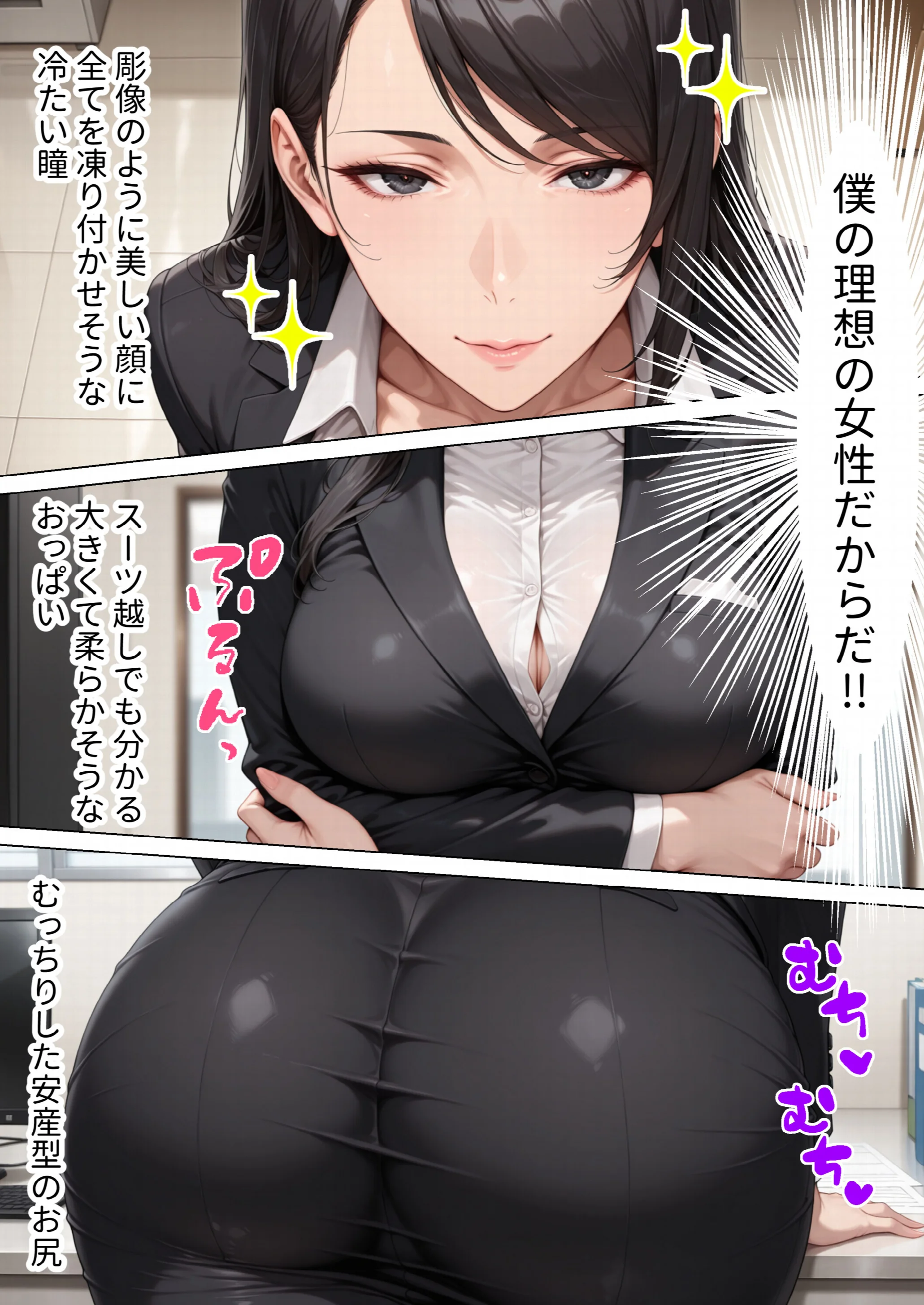 男嫌いのクール女上司を僕のものにするために生ハメセックスで何度も絶頂させる話ページ3
