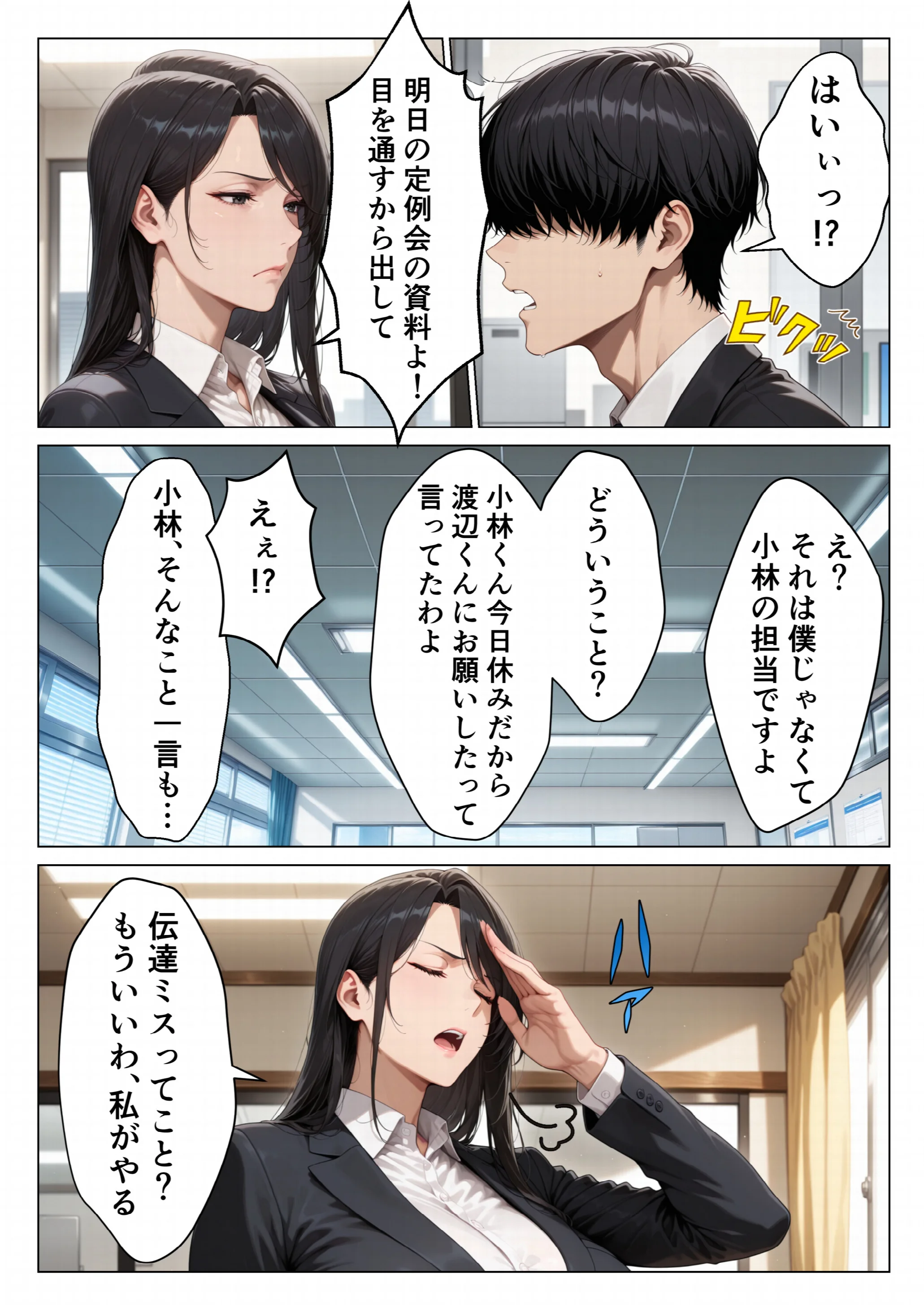 男嫌いのクール女上司を僕のものにするために生ハメセックスで何度も絶頂させる話ページ5