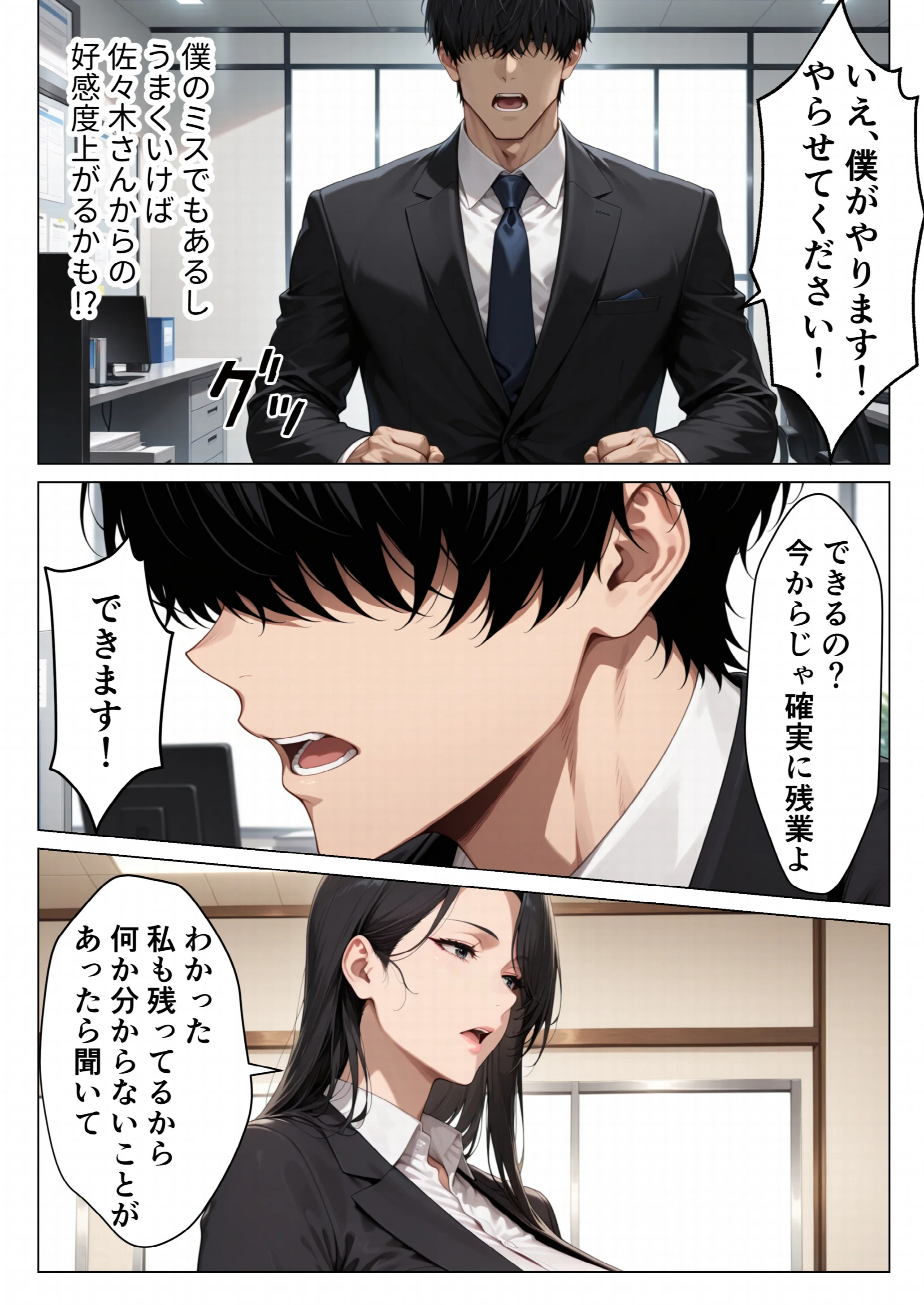 男嫌いのクール女上司を僕のものにするために生ハメセックスで何度も絶頂させる話ページ6