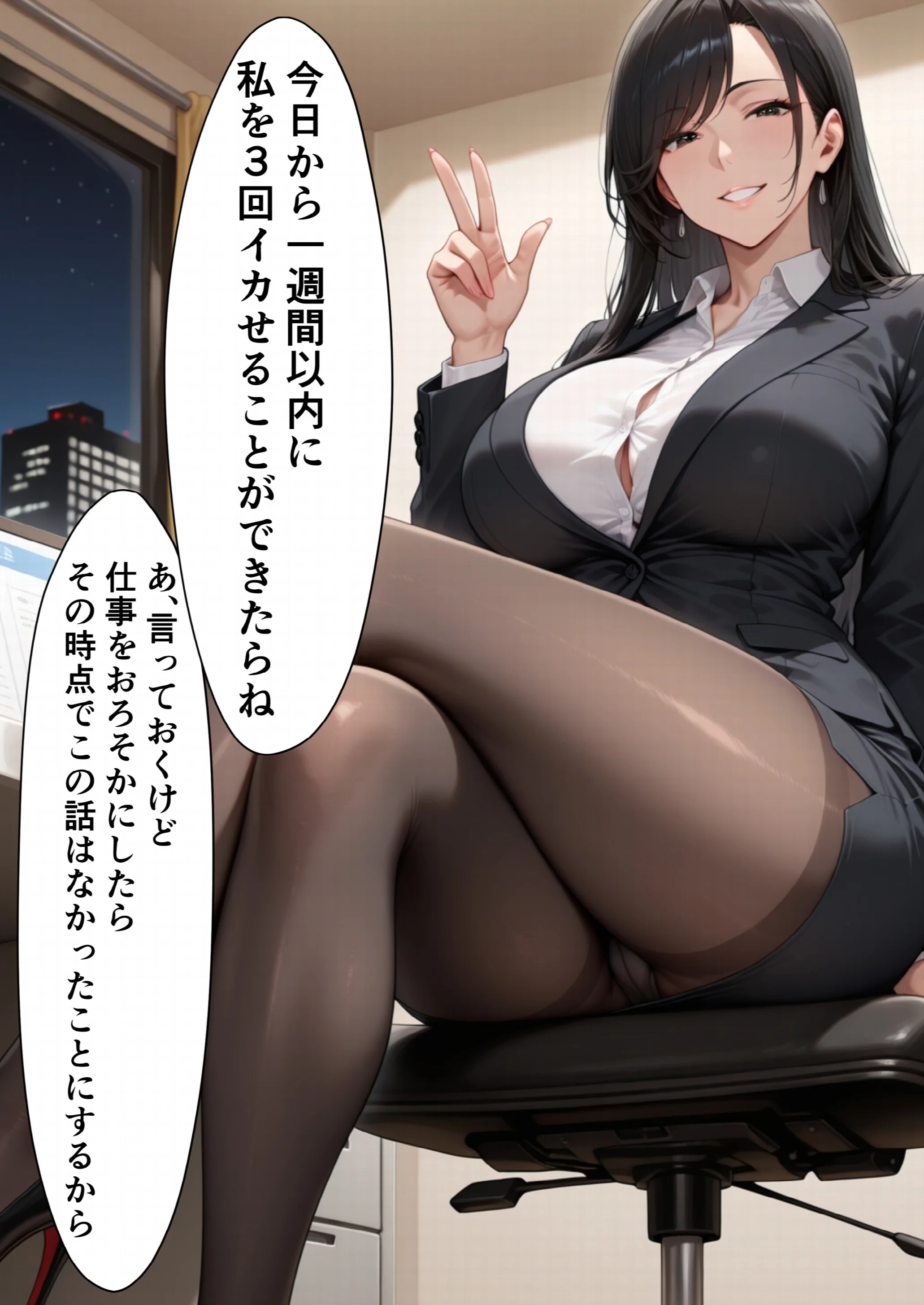 男嫌いのクール女上司を僕のものにするために生ハメセックスで何度も絶頂させる話ページ11
