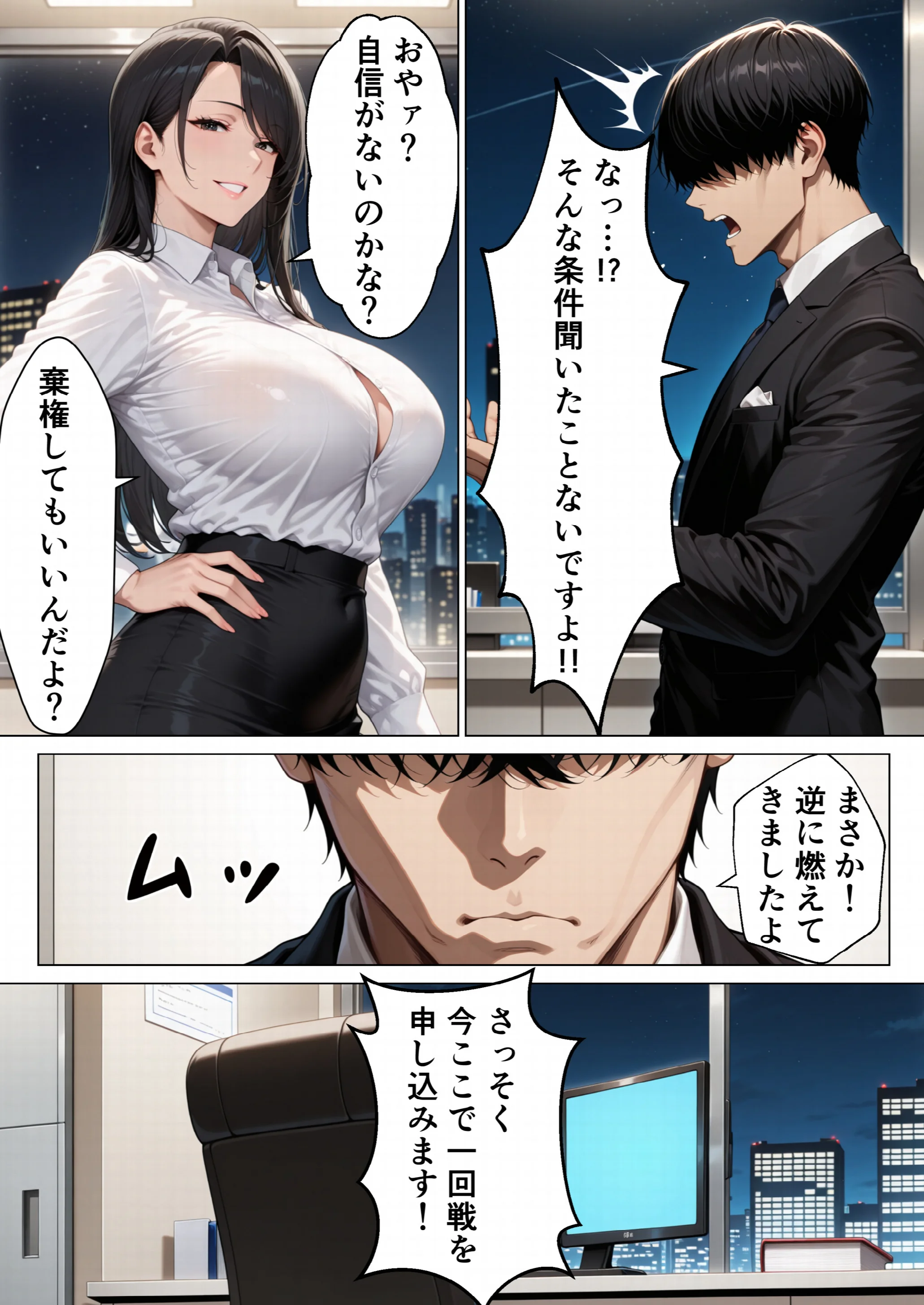男嫌いのクール女上司を僕のものにするために生ハメセックスで何度も絶頂させる話ページ12