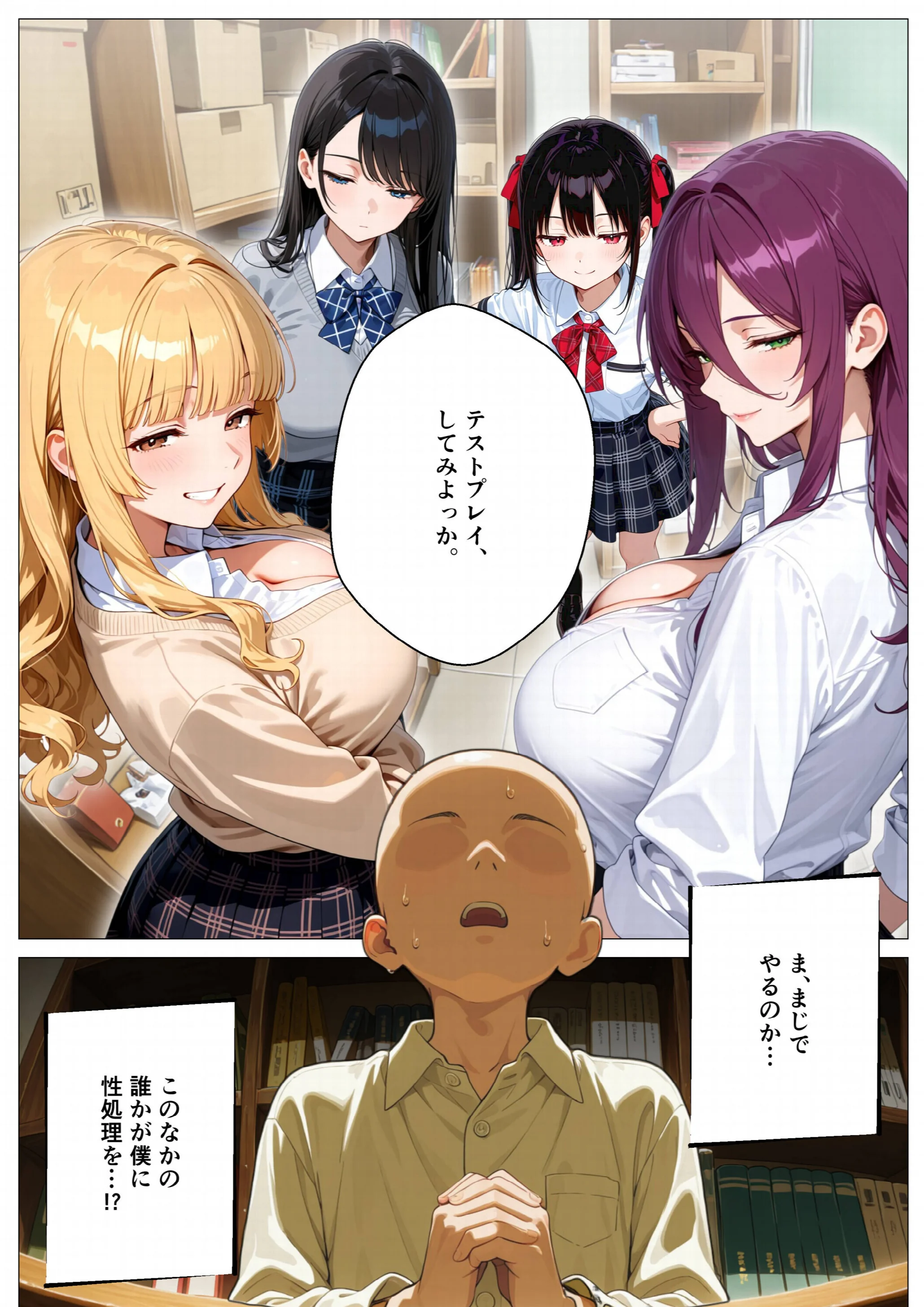 モブの俺、茶道部を占領され、一軍ギャル4人組の罰ゲーム対象になった話ページ14