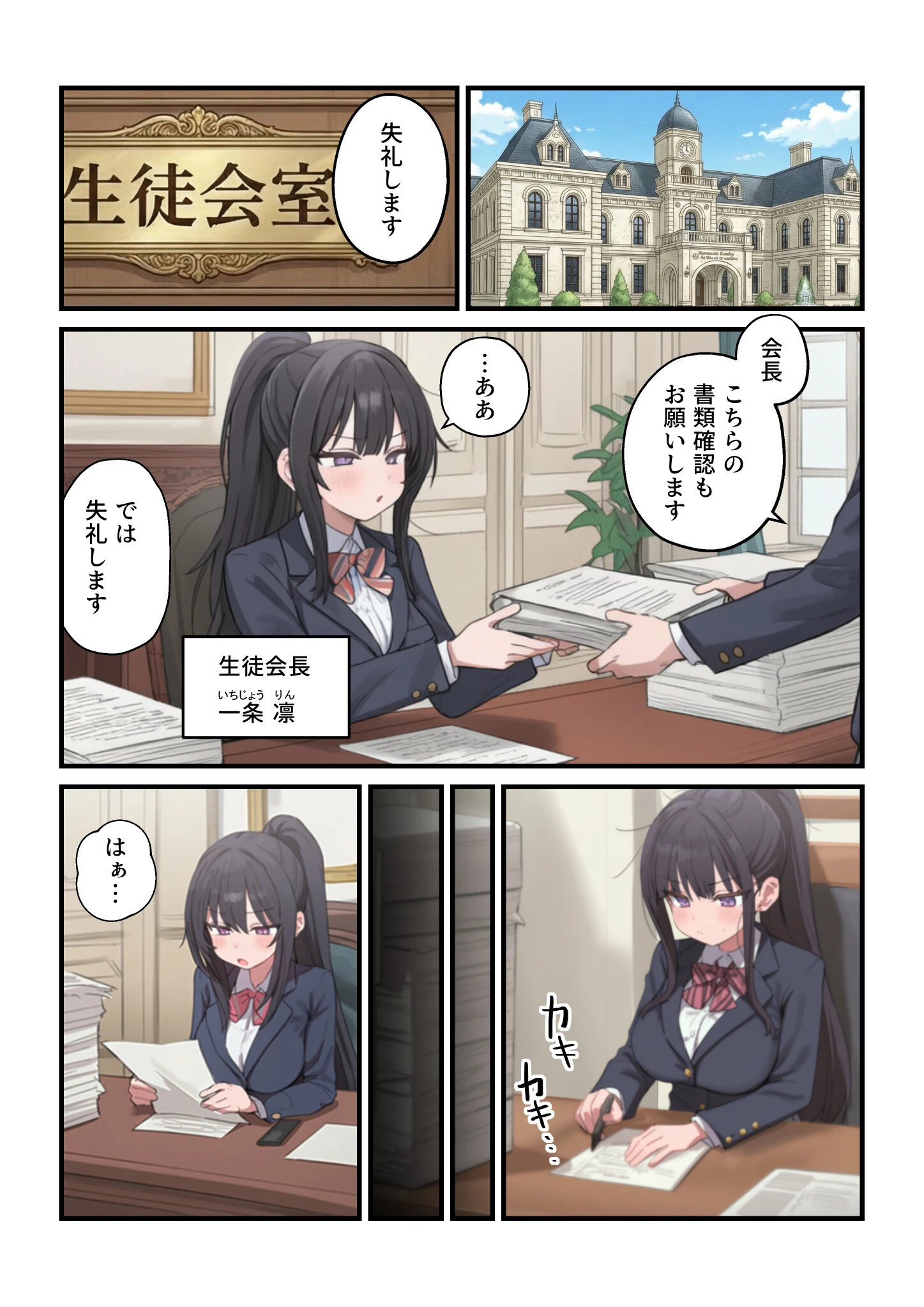 貞操逆転した世界である女子校の性処理係になった件4(1)(単話)
