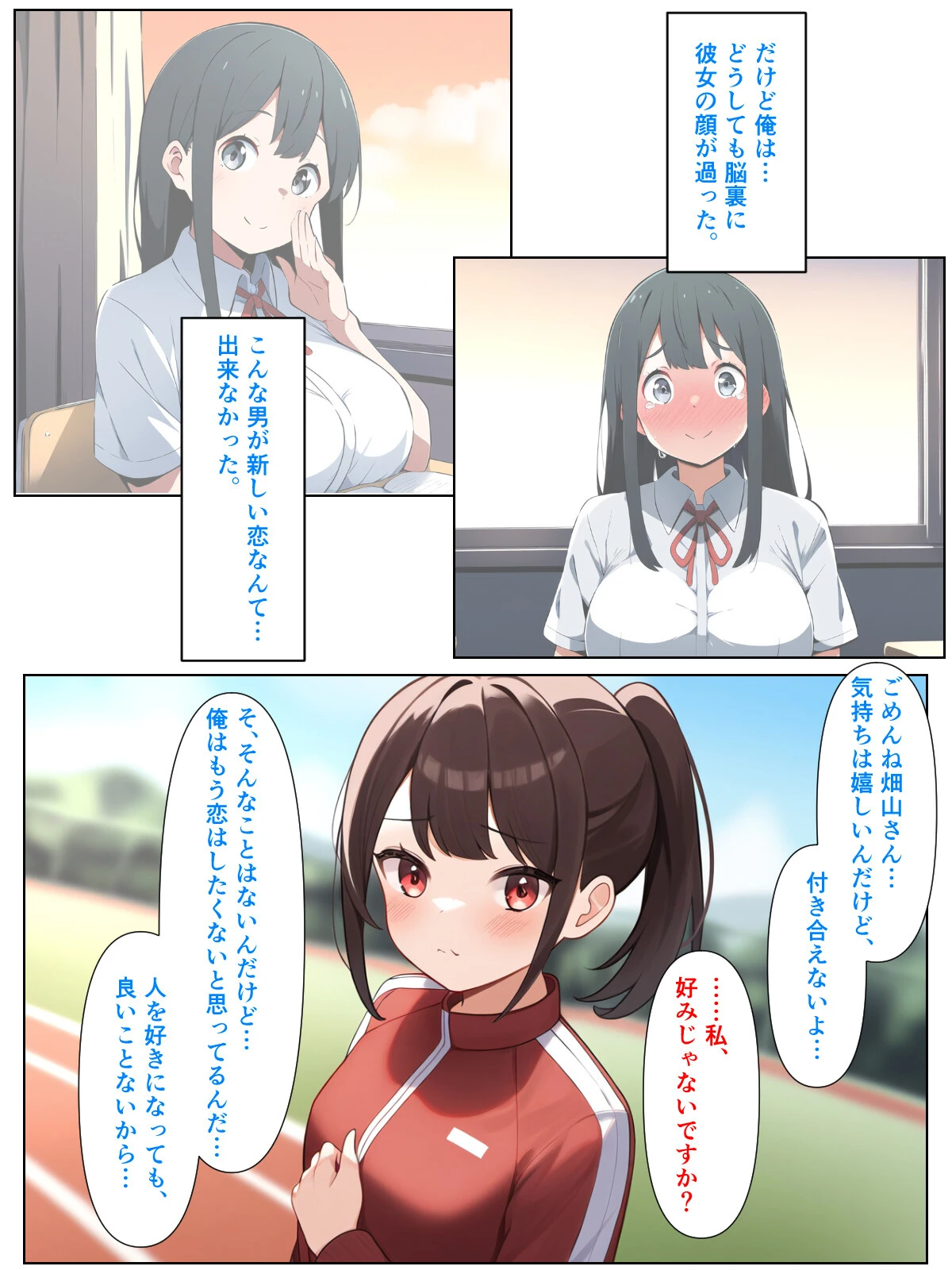 黒髪陰キャの幼馴染をチャラ男先輩に寝取られる話(3)(単話)ページ3