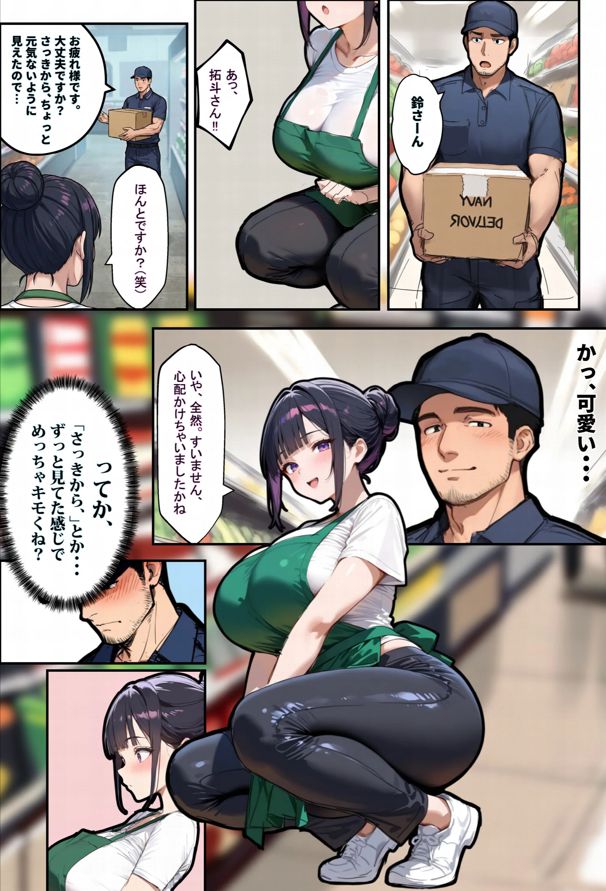 バ先のパートの主婦(28)が裸エプロンで誘惑して来たのでお返しに最大火力でマ〇コをグリグリした結果…(1)(単話)ページ2