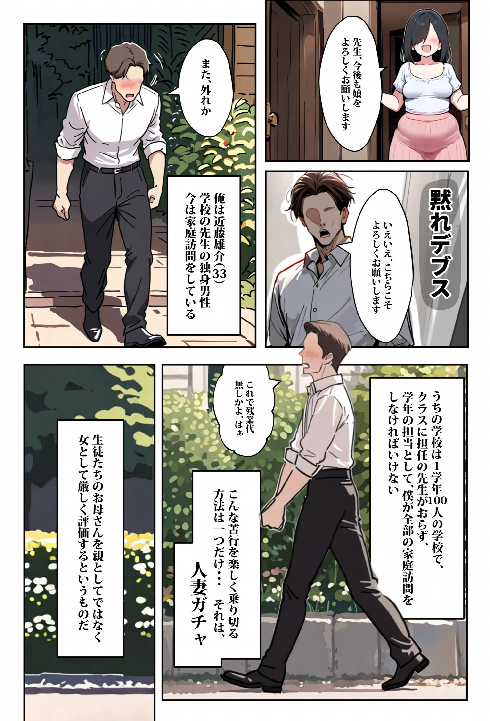 1/100の確率で当たる人妻ガチャで神スキル持ちのデカパイ主婦はSSR(1)(単話)ページ3