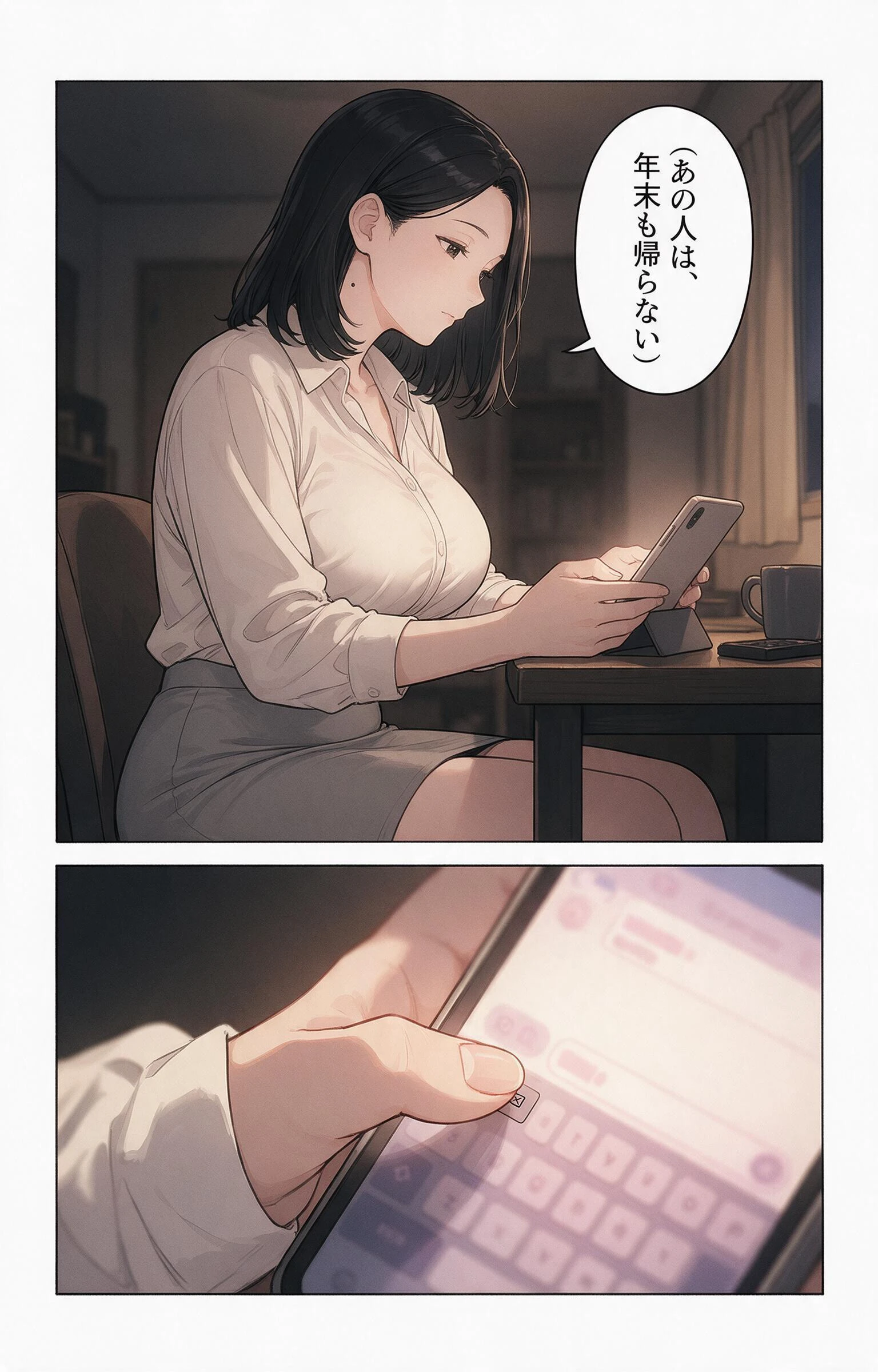 淡白だと思ってたおっぱいの大きい義母と炬燵で足が触れたら中出しHさせてくれた話ページ3