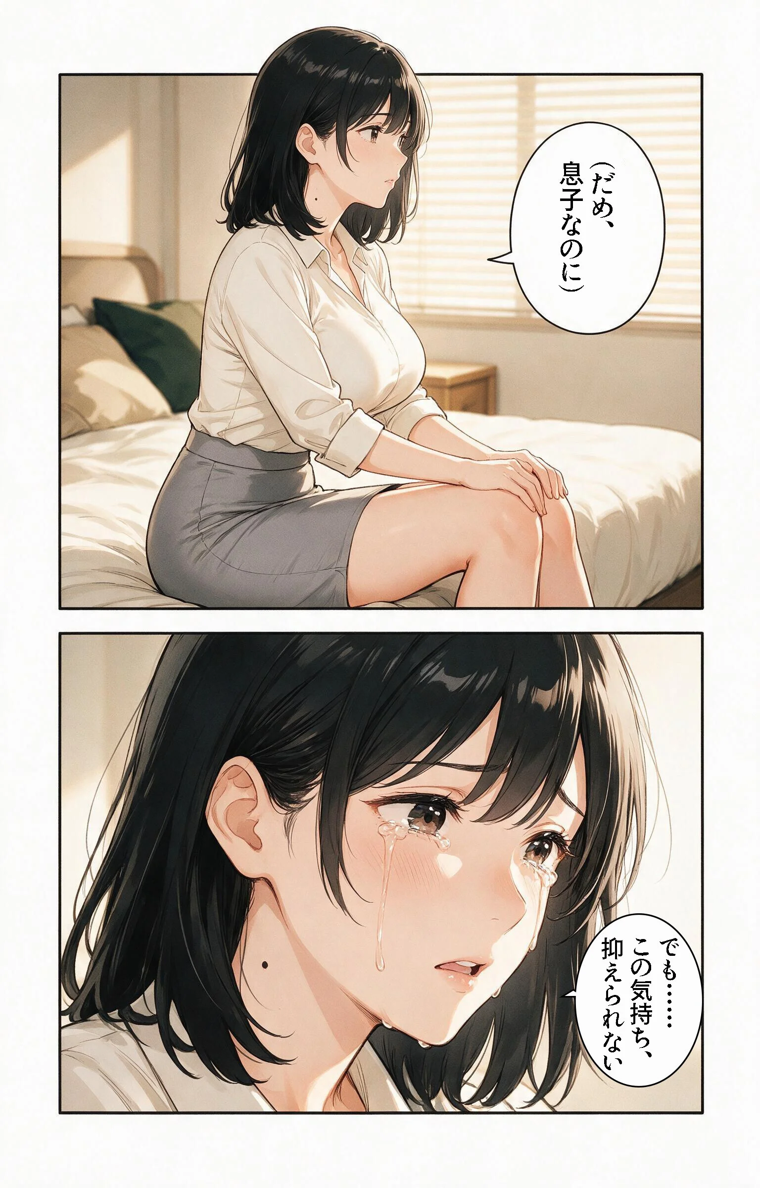 淡白だと思ってたおっぱいの大きい義母と炬燵で足が触れたら中出しHさせてくれた話ページ11