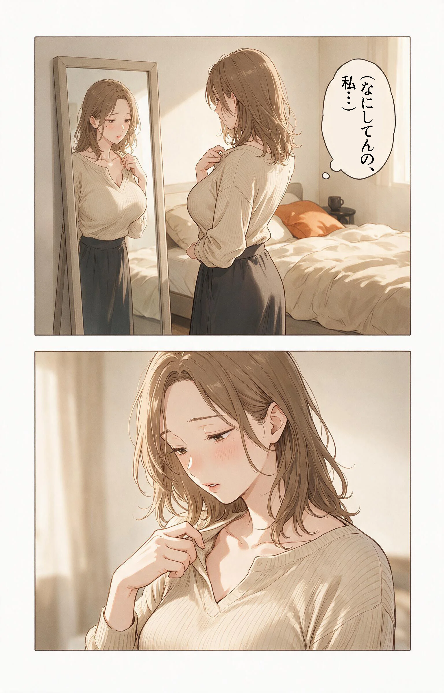 欲求不満な爆乳叔母さんと三日間の留守番をしたら毎晩ねだられるようになった話ページ8