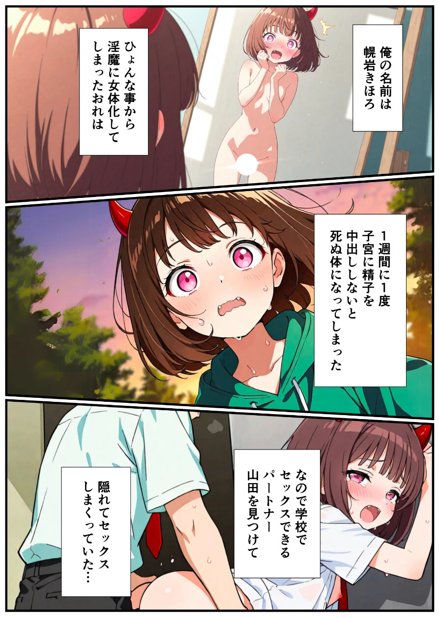 突然淫魔になったおれが妹にメス堕ちさせられる話ページ4