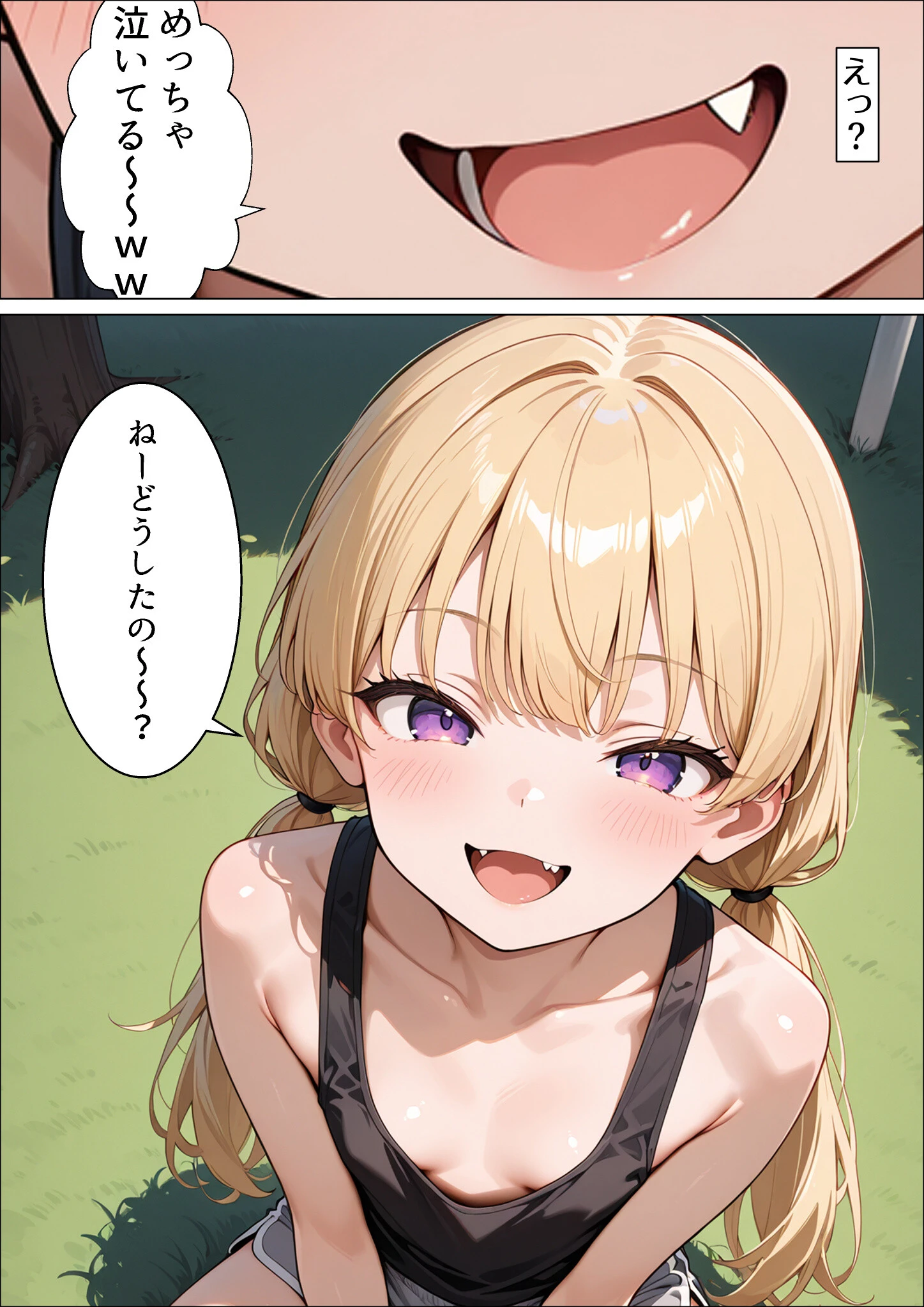 失恋したら生意気メスガキ少女と煽られわからされSEXできました。ページ2