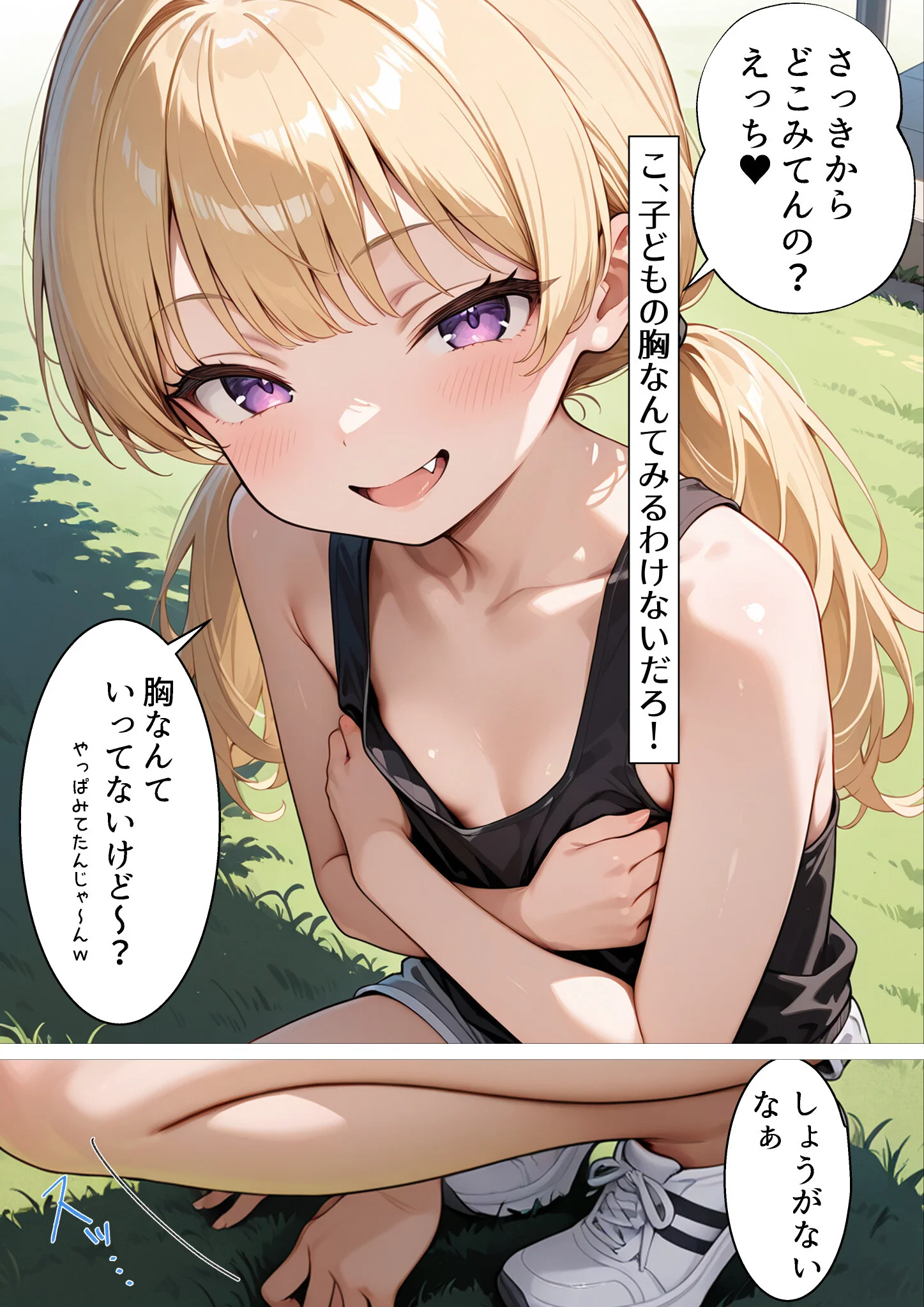 失恋したら生意気メスガキ少女と煽られわからされSEXできました。ページ4