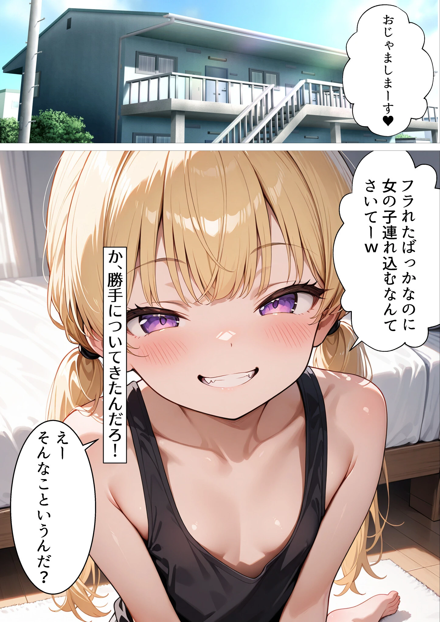 失恋したら生意気メスガキ少女と煽られわからされSEXできました。ページ6