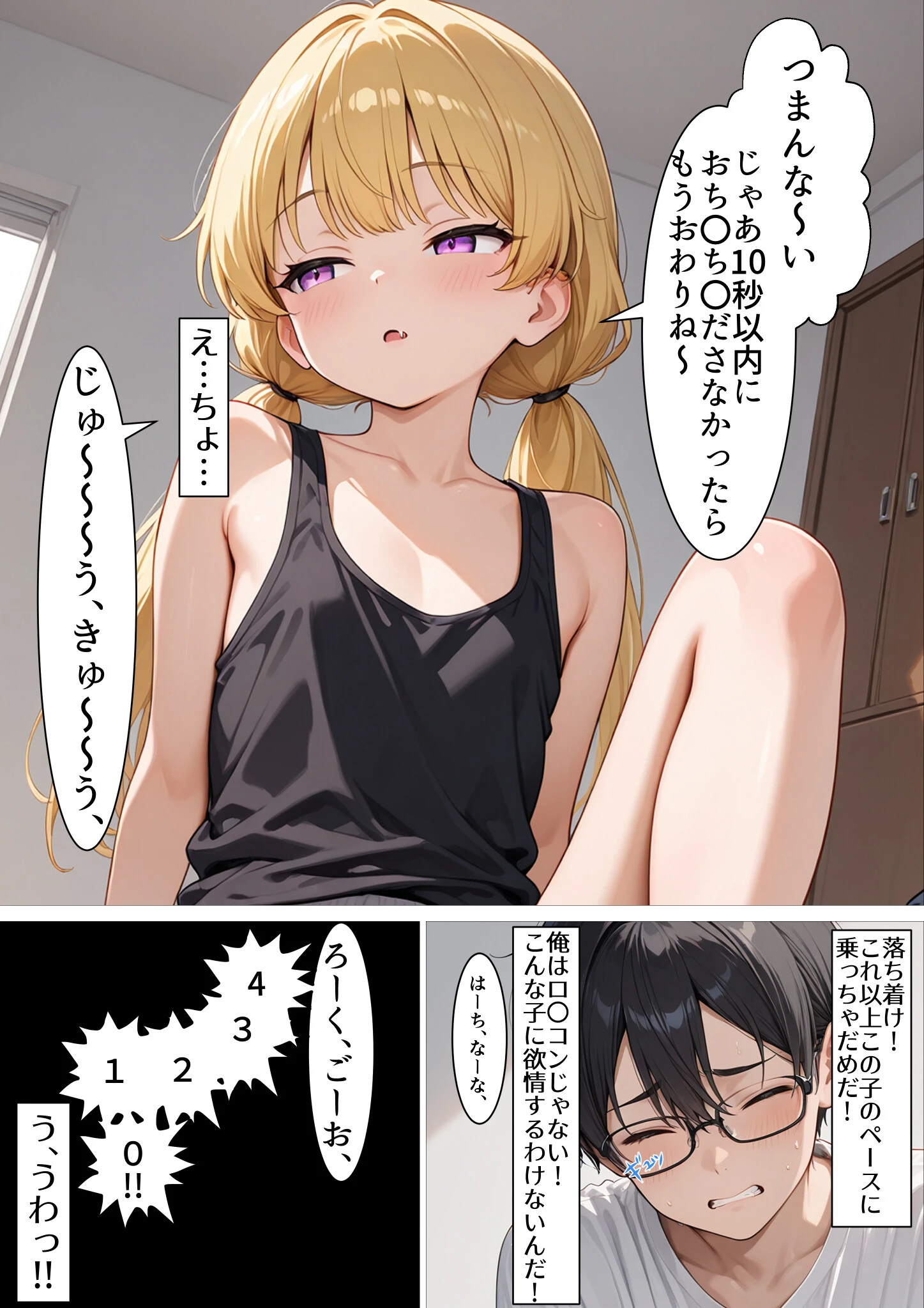 失恋したら生意気メスガキ少女と煽られわからされSEXできました。ページ12