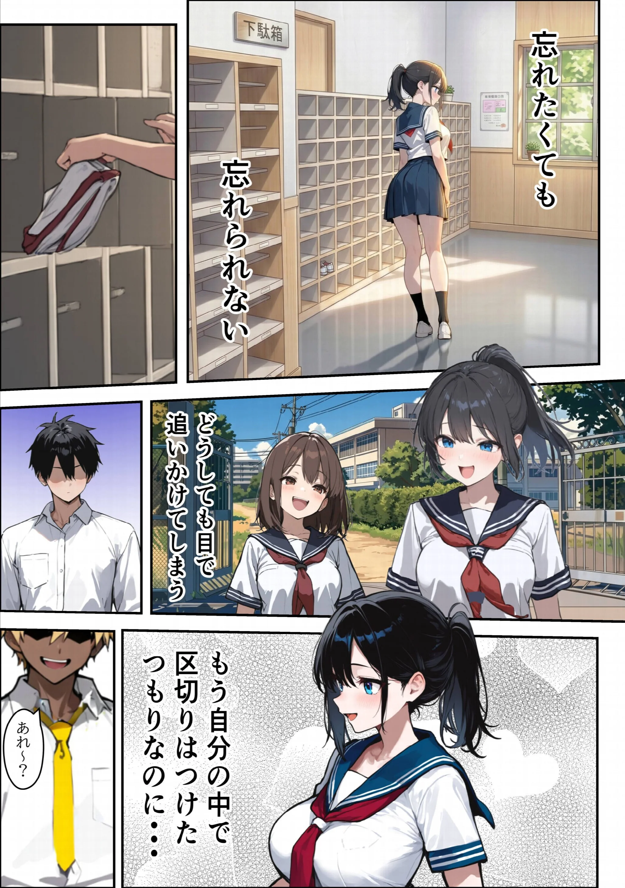 他校で噂のヤリ〇ンちゃんが寝取りに来たので、仕方な〜くマ〇コを貸してもらった件ページ4