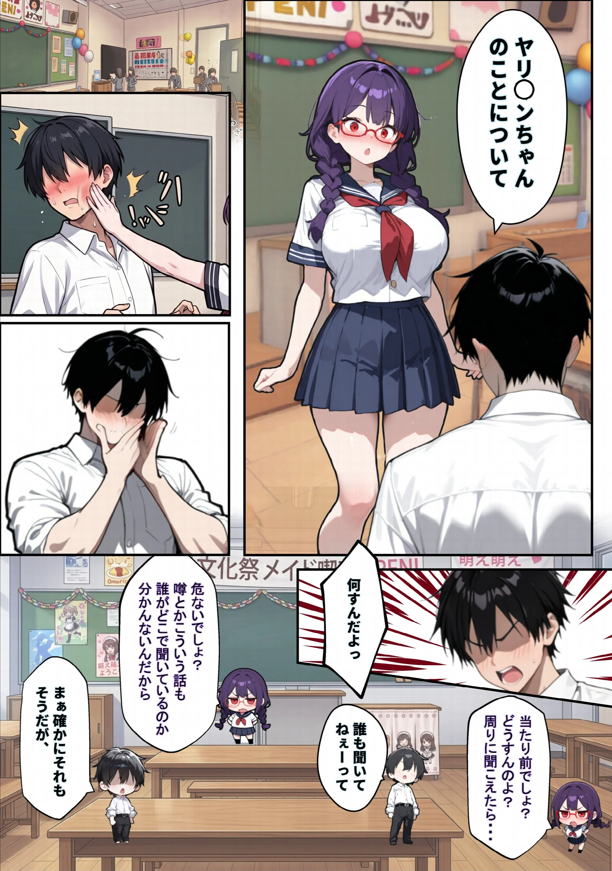 他校で噂のヤリ〇ンちゃんが寝取りに来たので、仕方な〜くマ〇コを貸してもらった件ページ9