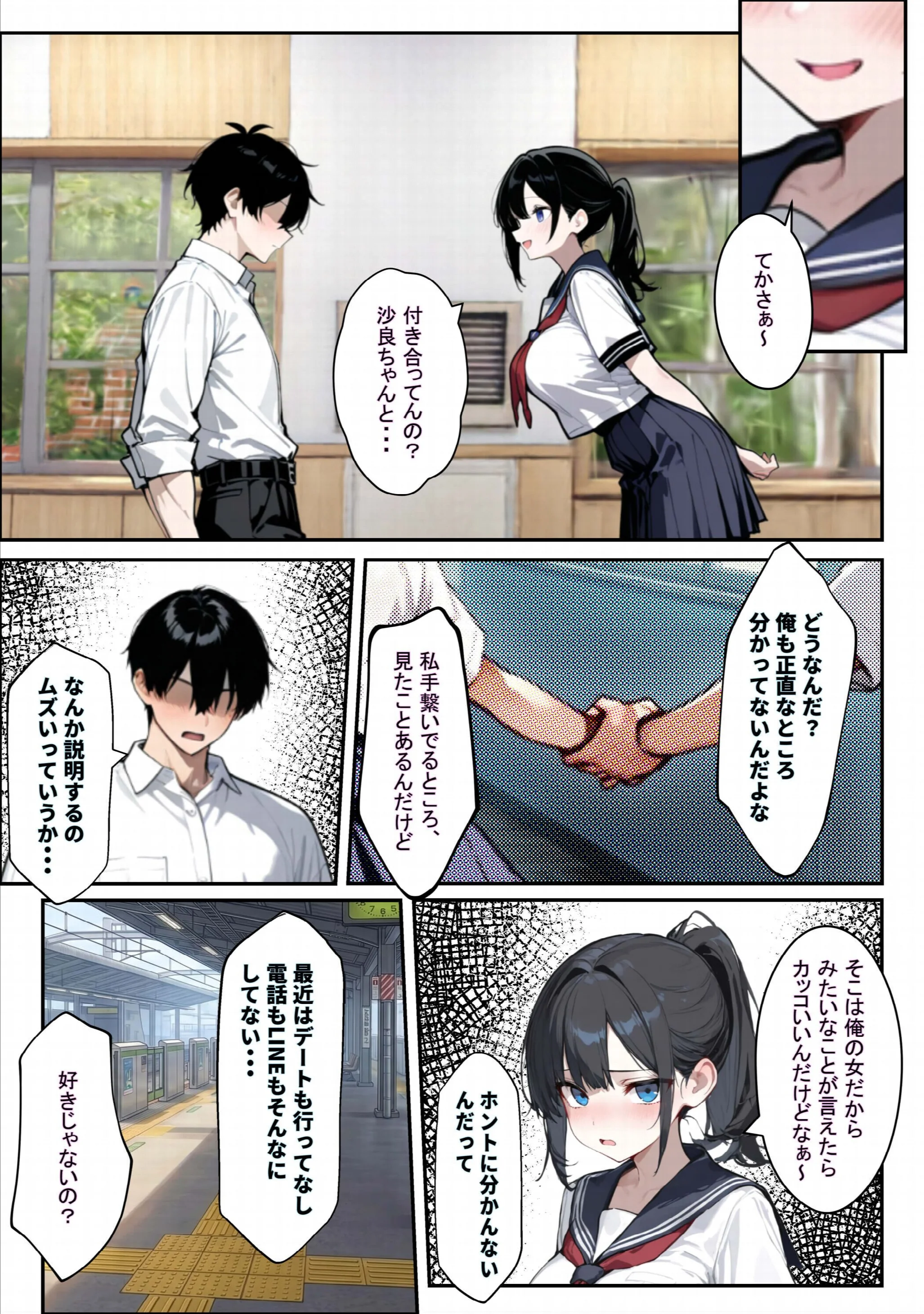他校で噂のヤリ〇ンちゃんが寝取りに来たので、仕方な〜くマ〇コを貸してもらった件ページ12