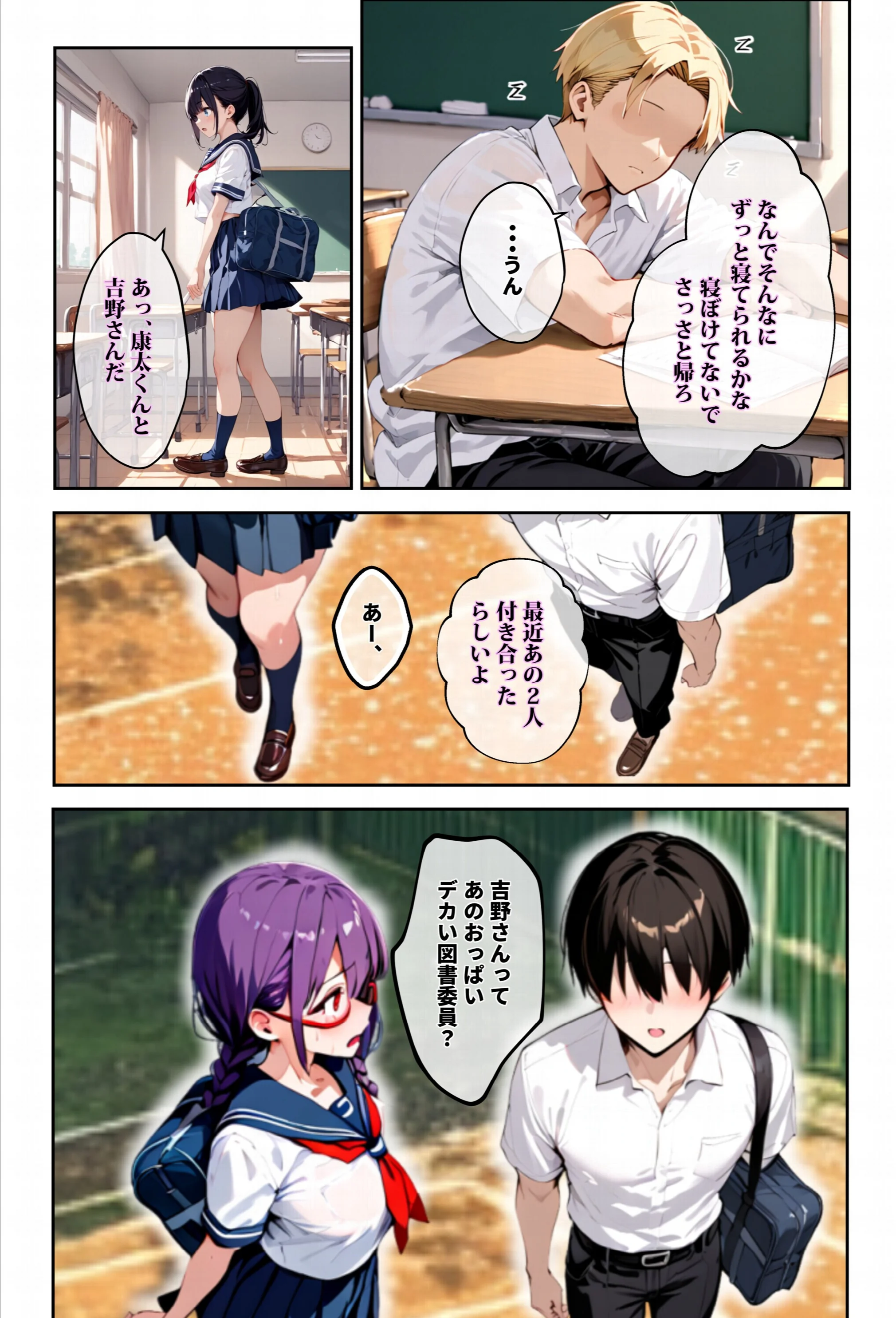 「3秒だけ好きにシていい」と言ったデカパイ委員長の寝取られマ〇コを貸してもらった件ページ6
