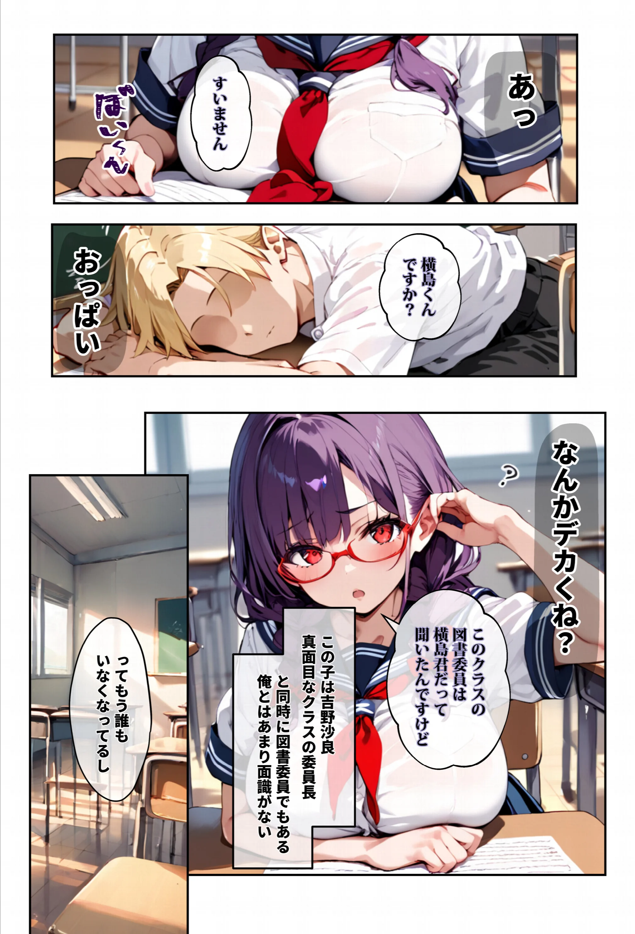 「3秒だけ好きにシていい」と言ったデカパイ委員長の寝取られマ〇コを貸してもらった件ページ14