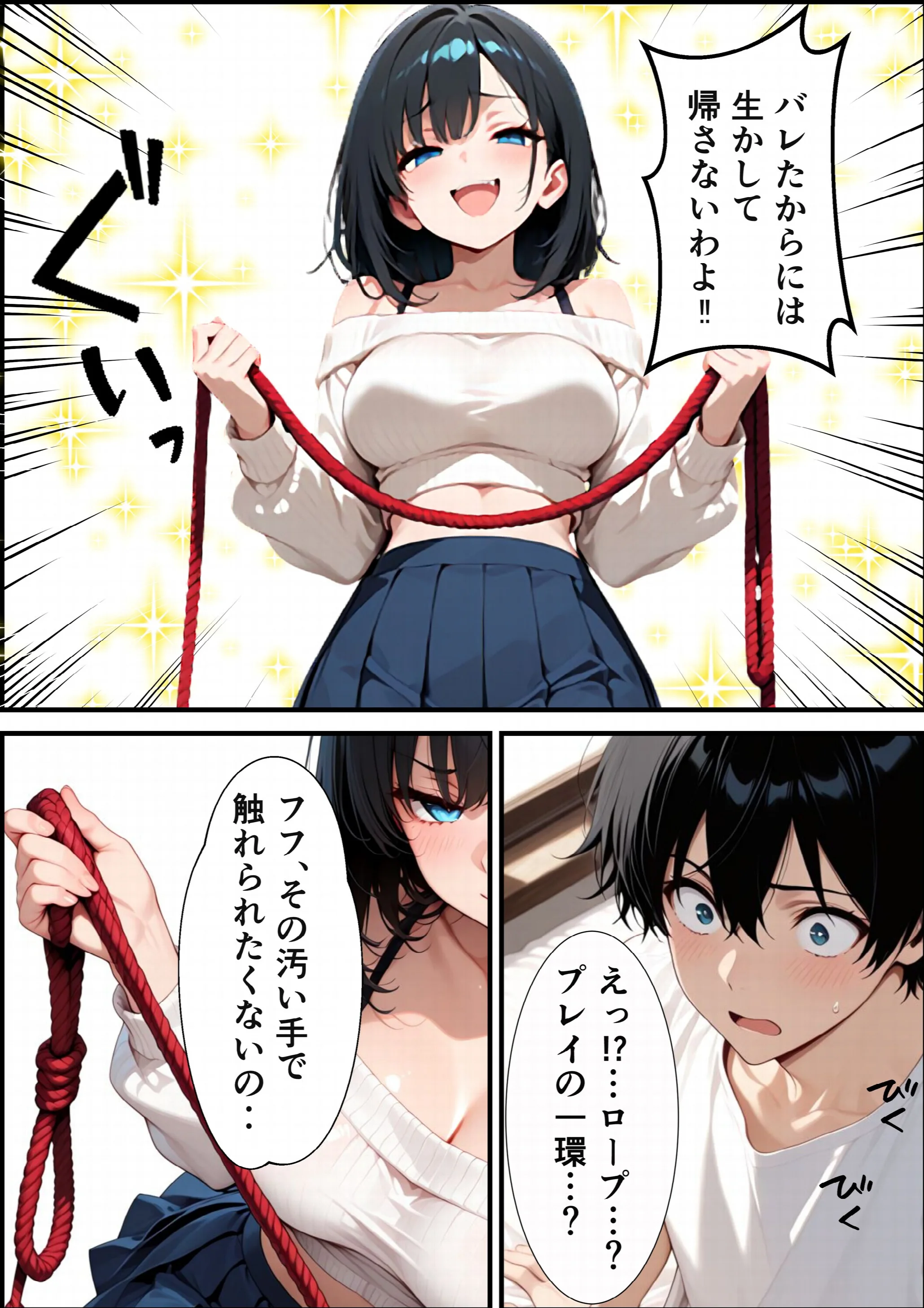 潔癖デリヘル嬢〜縄で拘束された僕が生ハメしてメス堕ちさせる話ページ6