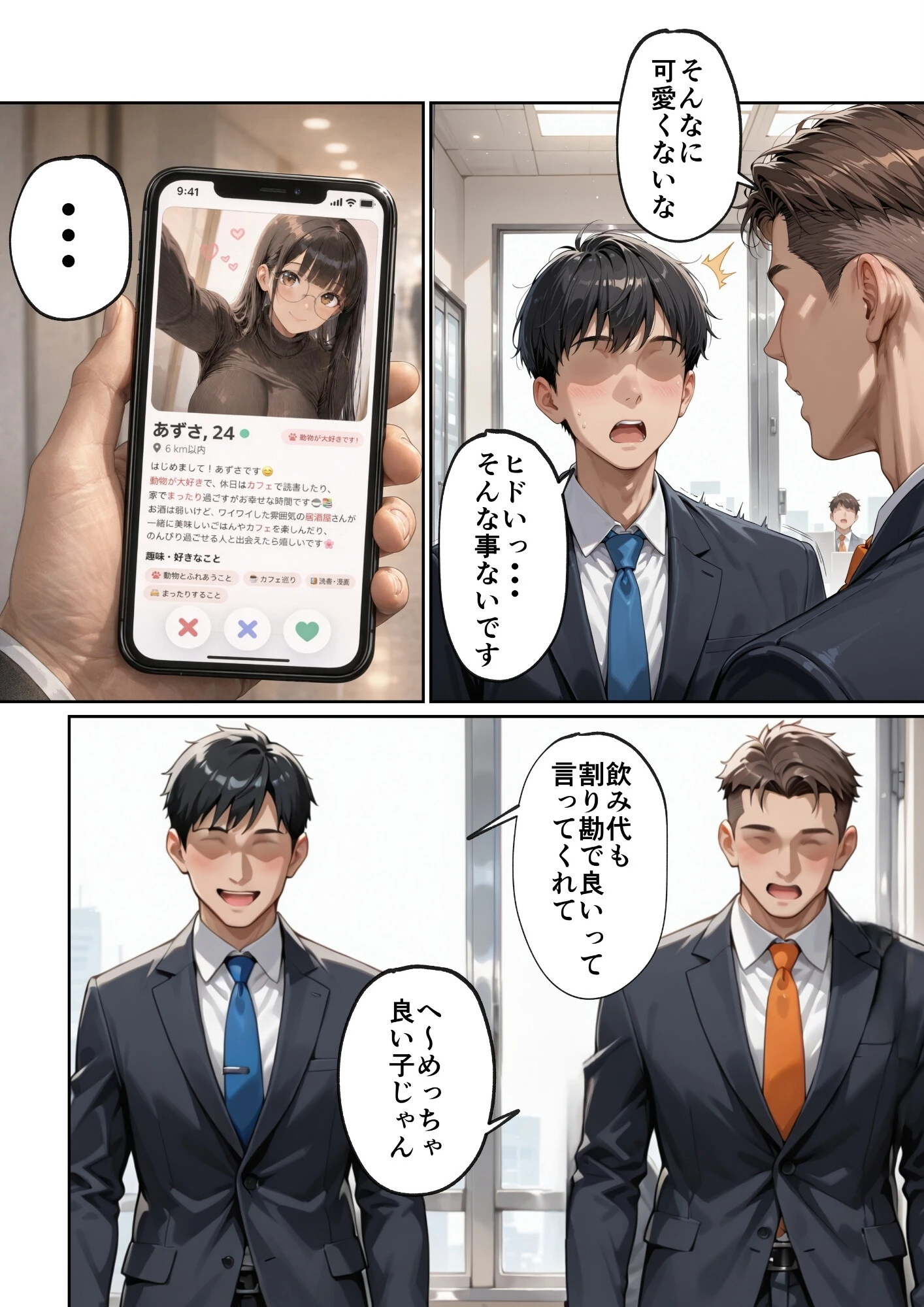 マチアプで紳士ムーブからの健全解放した清楚巨乳(24)がなぜか今ヤリ〇ン上司の部屋にいるらしいページ11