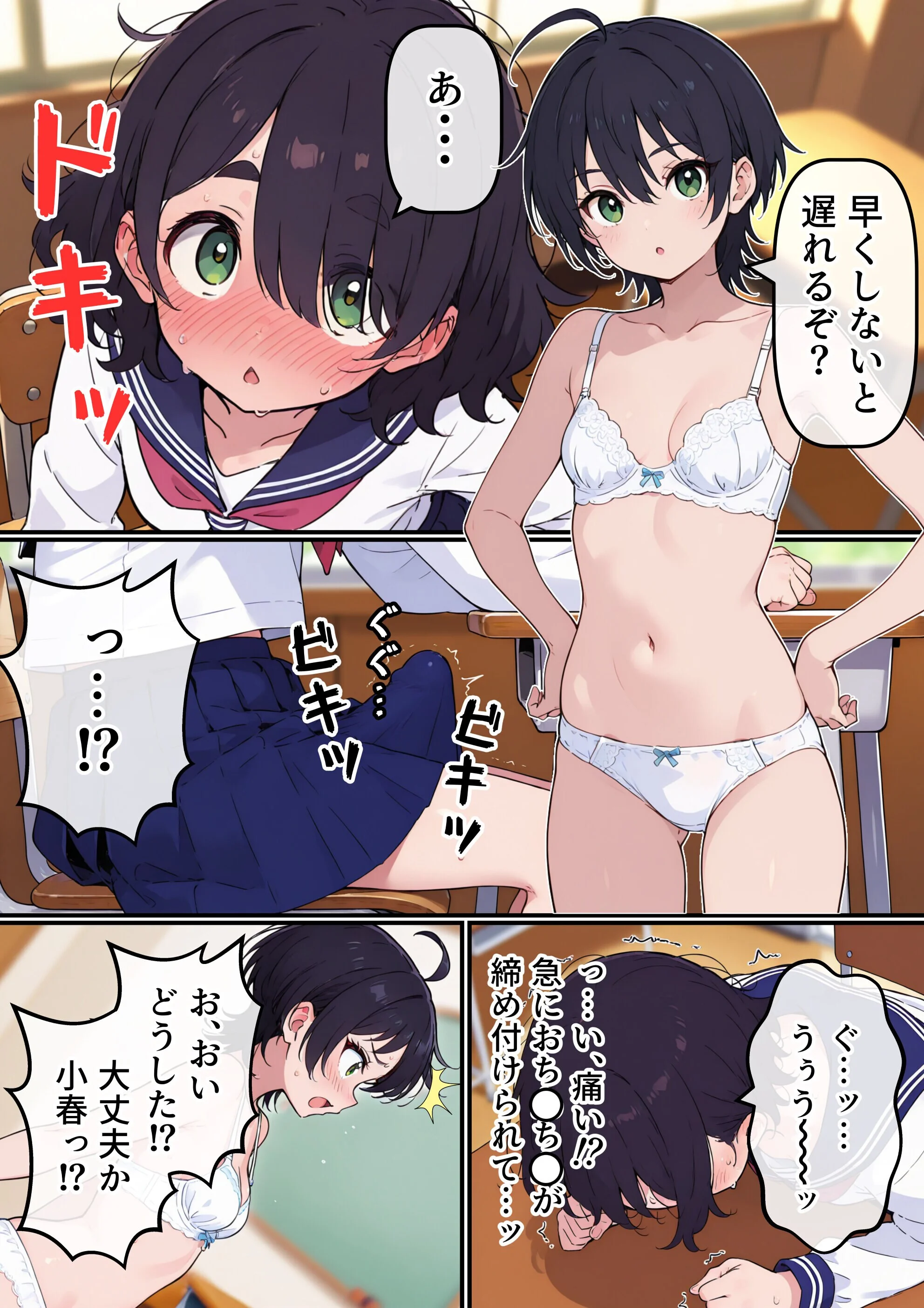 地味なオタク女子にチ〇ポが生えてこれまで縁のなかったSEXにドハマりするページ6