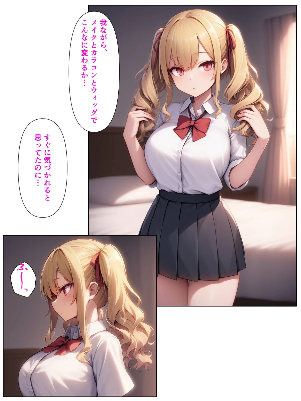 優等生の金髪ツインテの巨乳ギャルさんとラブラブエッチする話（2）（単話）