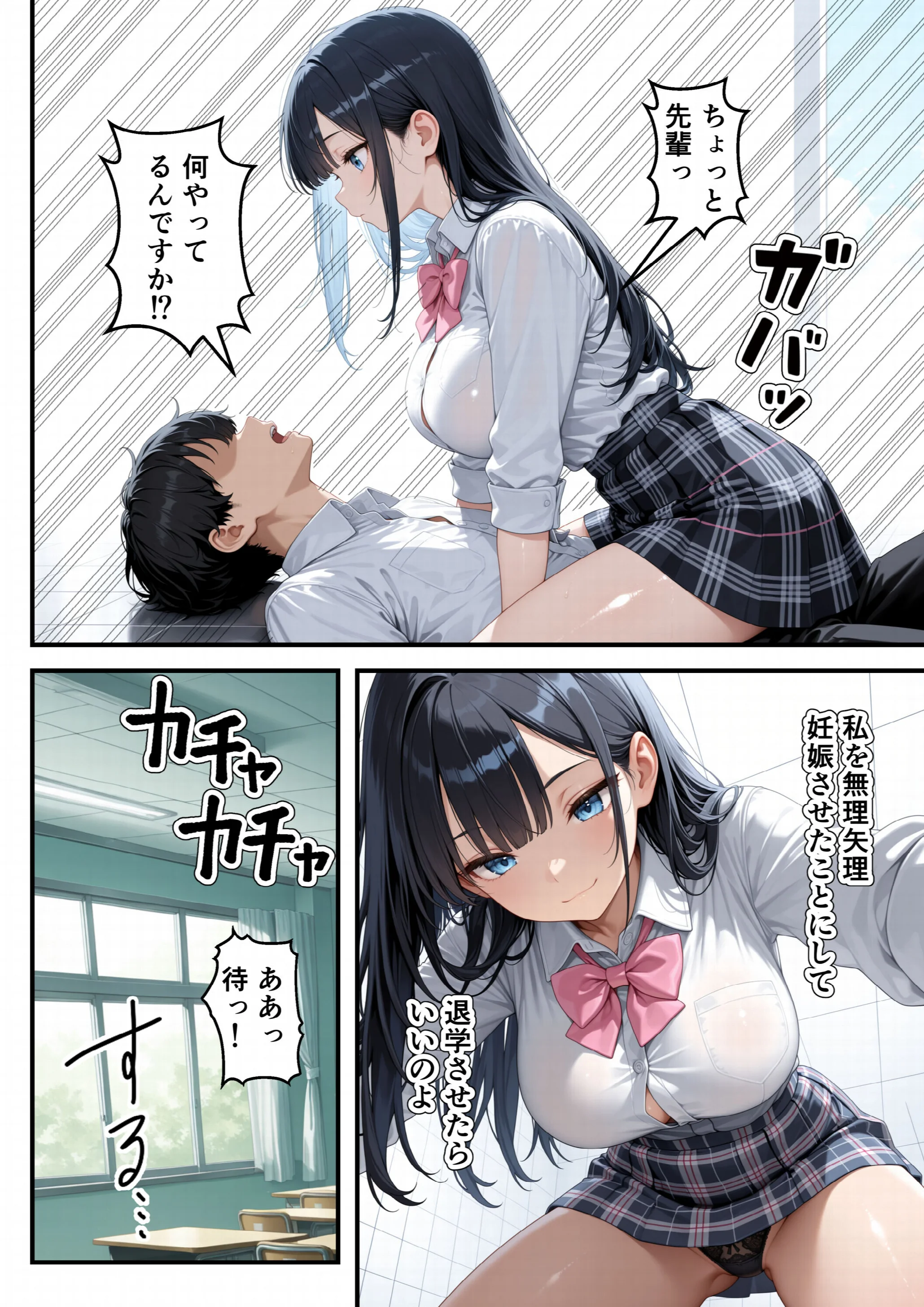 いじめられっ子の僕が催●アプリで性悪ギャルから逆レ○プ_搾精ハーレム地獄（4）（単話）