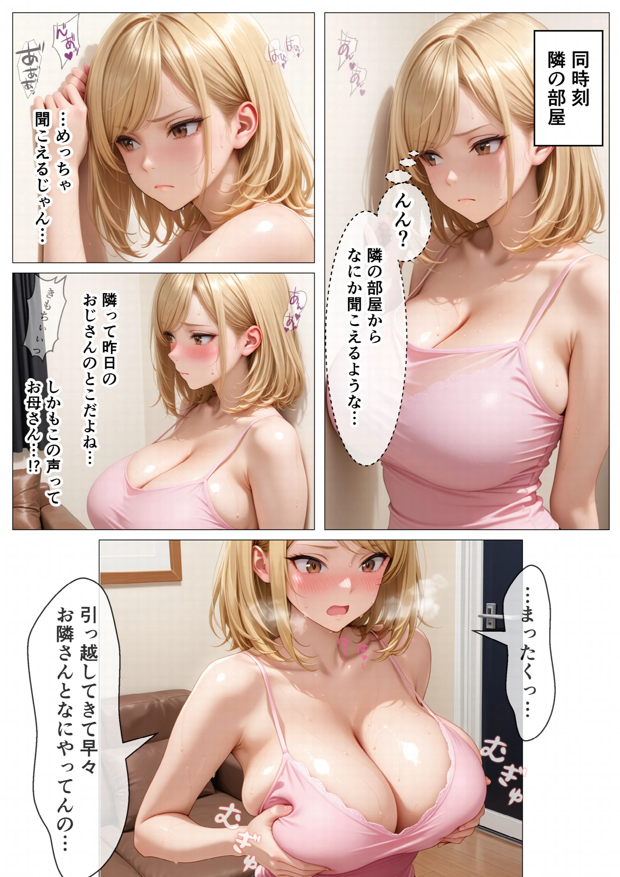 隣室に越してきた母娘をデカチン生ハメで即発情堕ちさせた話(3)(単話)ページ3