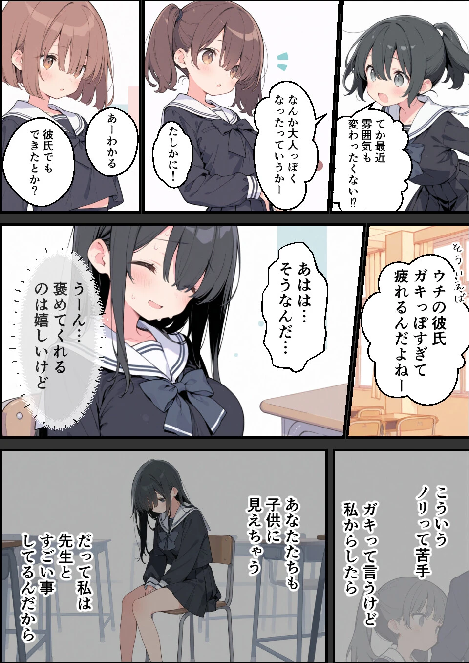 父親のいない地味な娘とオジサン家庭教師(4)(単話)ページ3