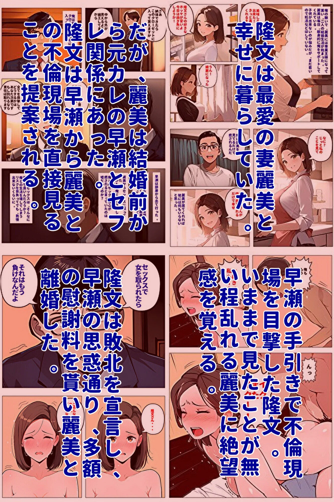 間男の提案に乗って不倫現場を目撃したら、最愛の妻が土下座してセックスのお願いをした。後編ルート2「2年後の再会編」