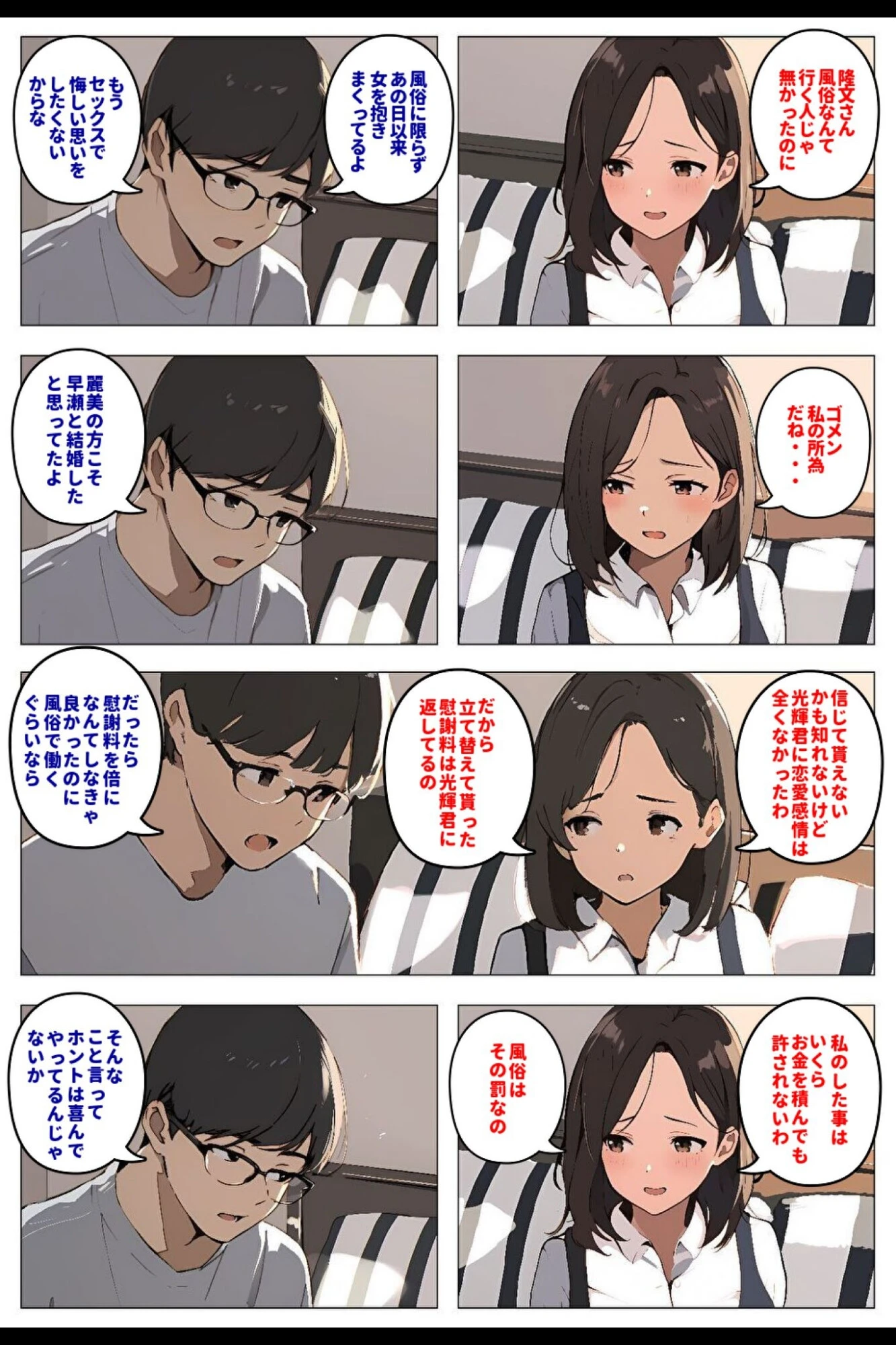 間男の提案に乗って不倫現場を目撃したら、最愛の妻が土下座してセックスのお願いをした。後編ルート2「2年後の再会編」ページ9