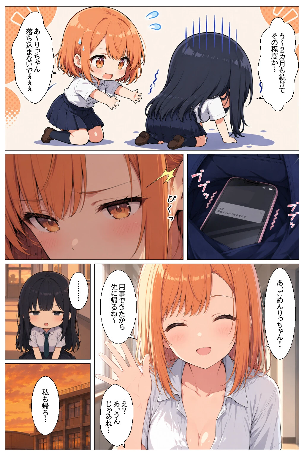 子作り必須の異常な学園で反対派だった女子がメス堕ちする話ページ4
