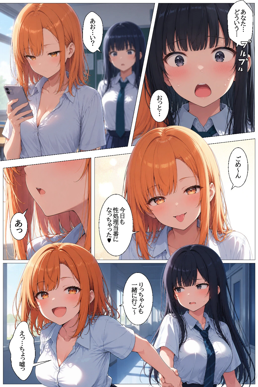 子作り必須の異常な学園で反対派だった女子がメス堕ちする話ページ14
