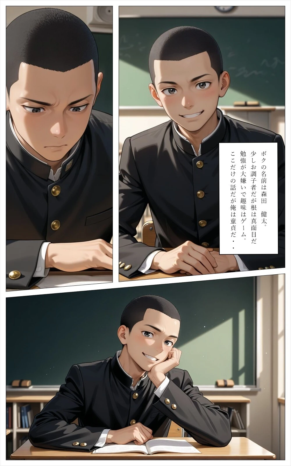 童貞のボクが大好きな優等生ヒロインを目の前で校長に弱みを握られNTRされた話ページ3