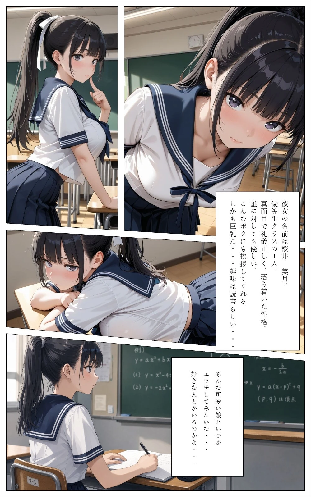 童貞のボクが大好きな優等生ヒロインを目の前で校長に弱みを握られNTRされた話ページ4