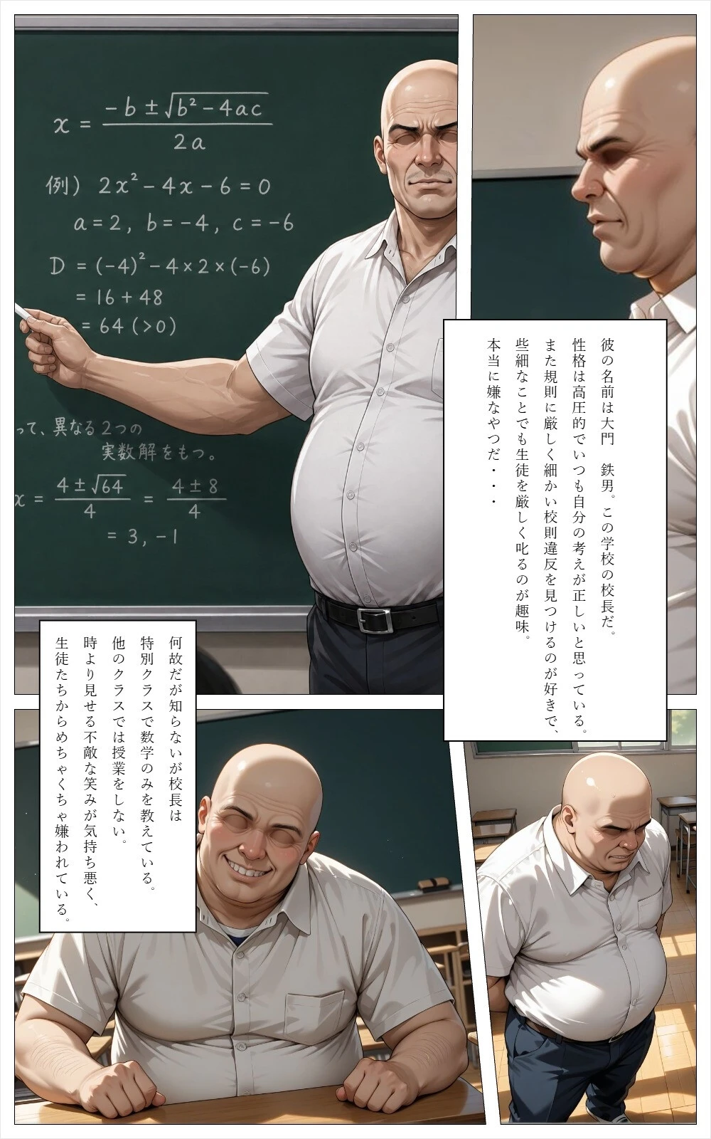 童貞のボクが大好きな優等生ヒロインを目の前で校長に弱みを握られNTRされた話ページ5