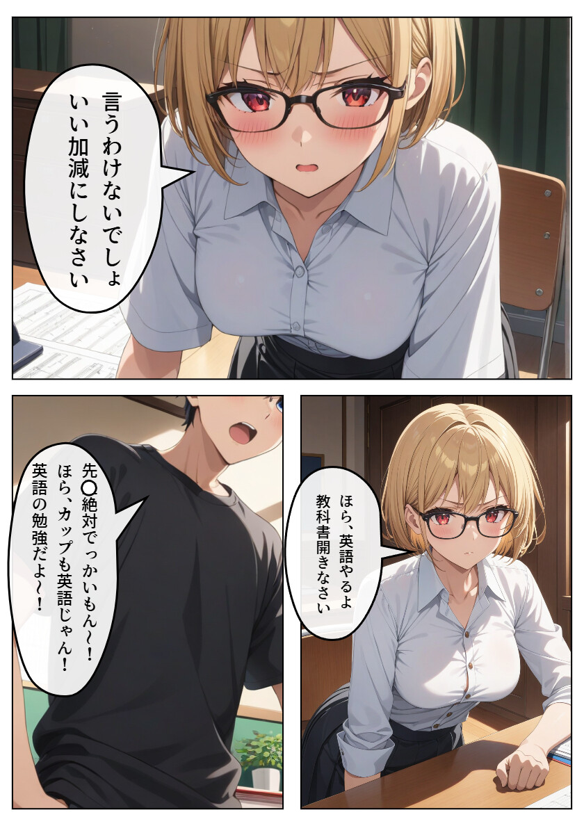 巨乳眼鏡家庭教師 快楽堕ちしたので中出ししてあげた 白抜き修正版ページ5