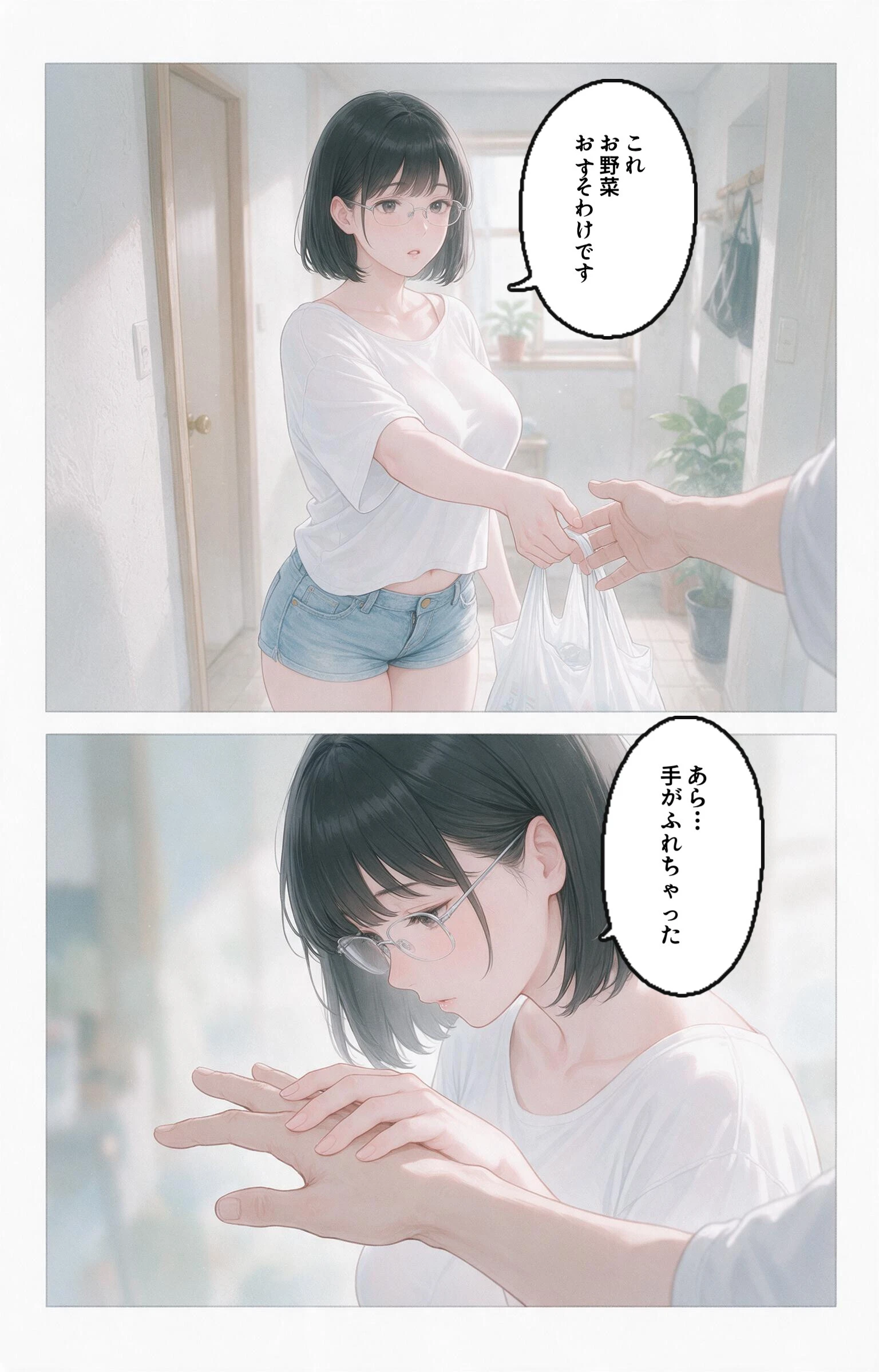 濡れた服が張り付いたノーブラ隣の奥さんを土砂降りの雨宿りで匿ったら押し倒されて生ハメされた話ページ6
