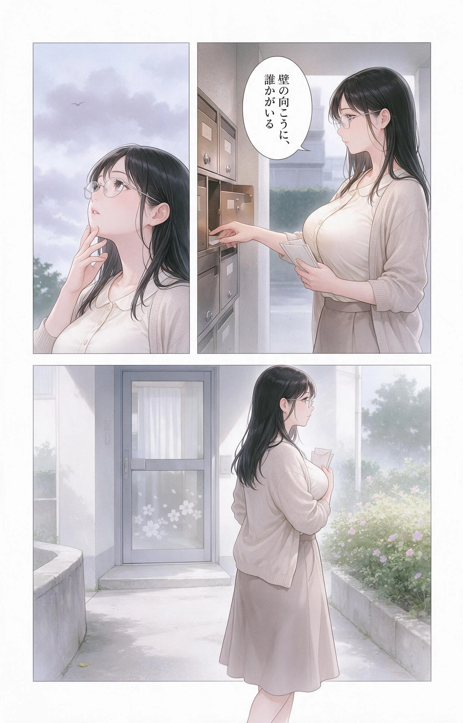 清楚だと思っていた巨乳人妻大家を土砂降りの雨宿りで匿ったら欲求不満でビッチビチだった話ページ2