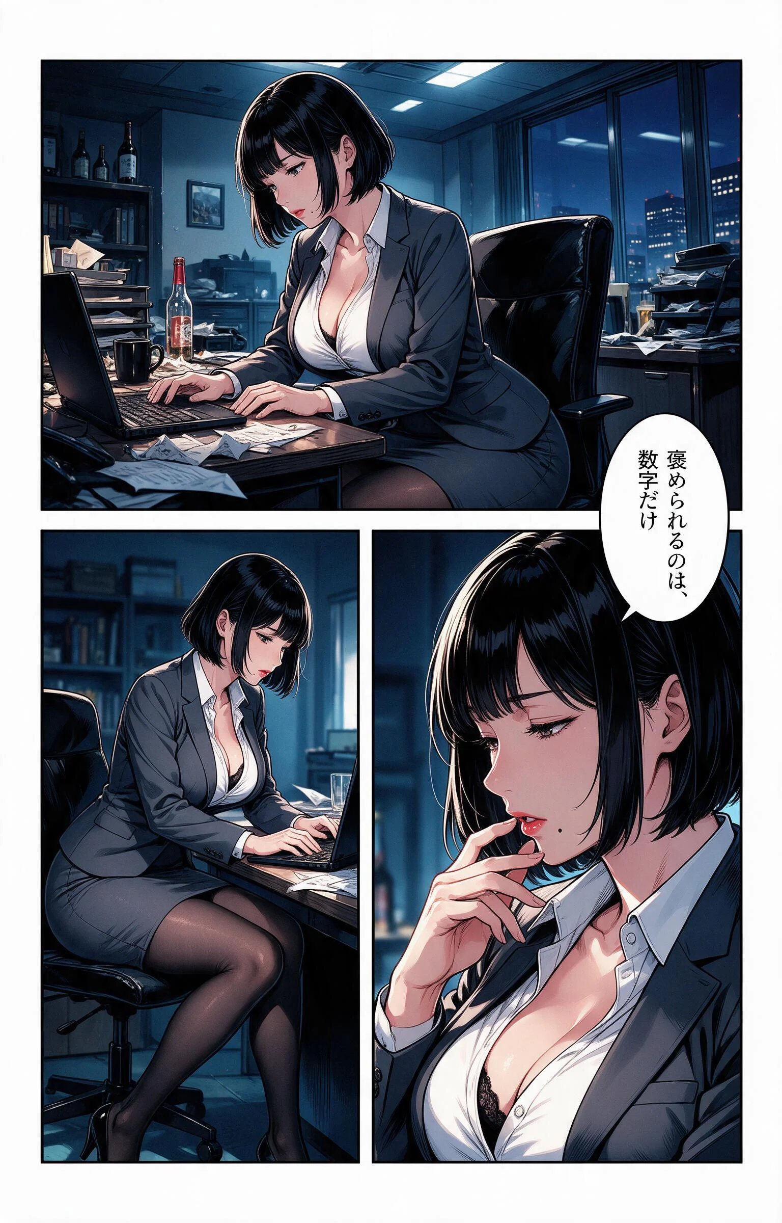 酔うと甘えてくる巨乳女上司を酔い潰れたので介抱したら我慢できずに求めてきた話ページ2
