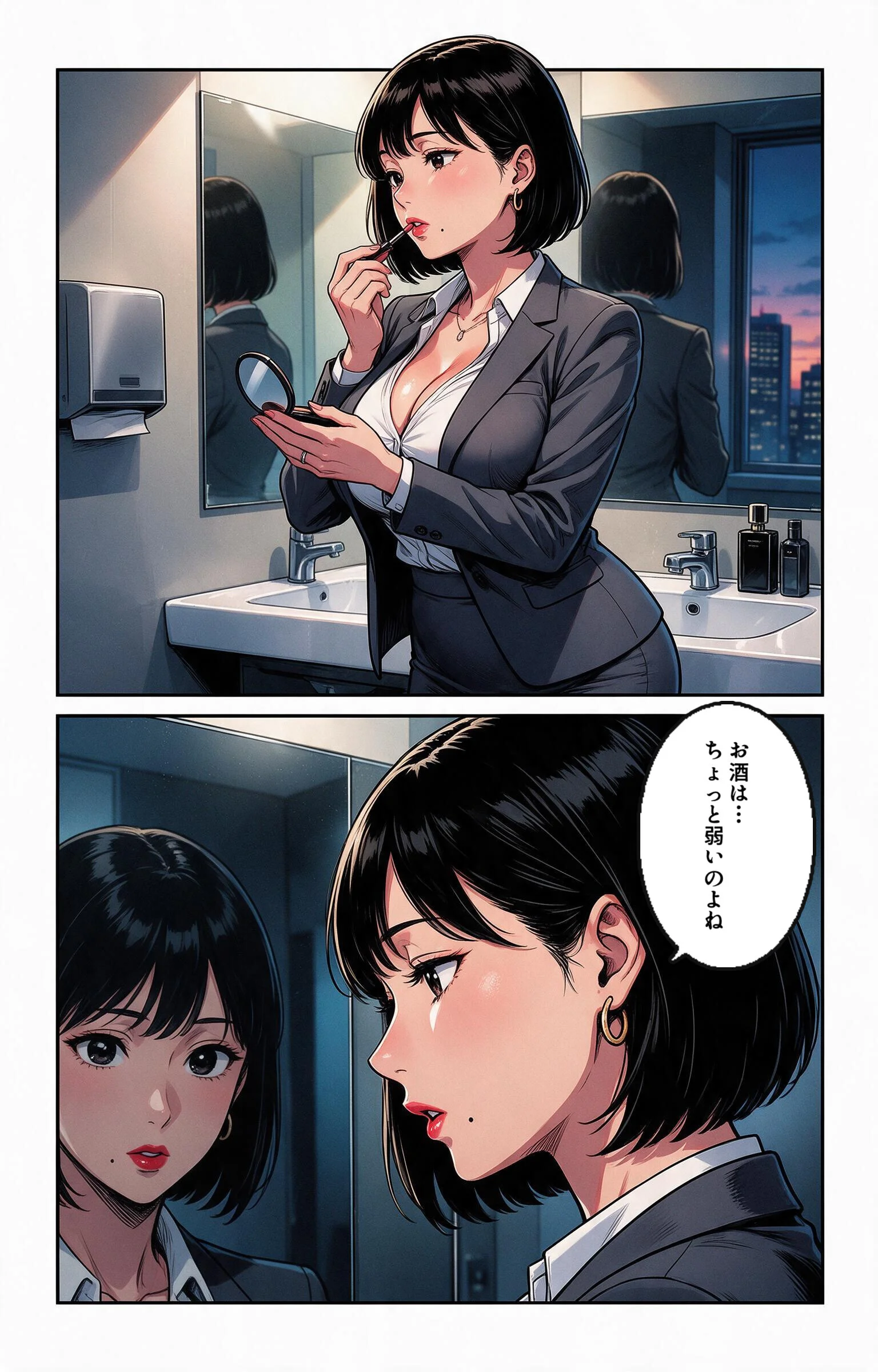 酔うと甘えてくる巨乳女上司を酔い潰れたので介抱したら我慢できずに求めてきた話ページ4