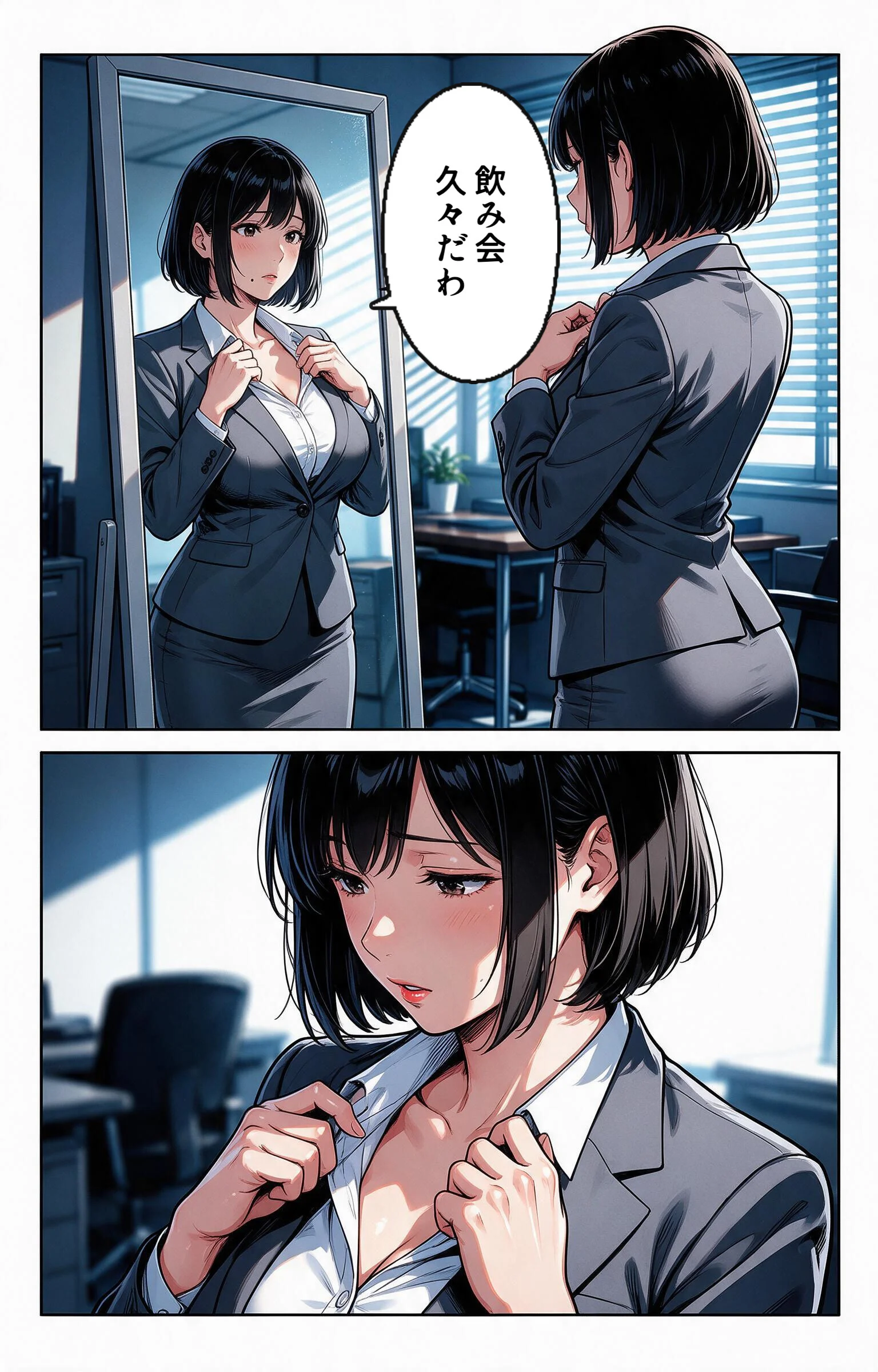 酔うと甘えてくる巨乳女上司を酔い潰れたので介抱したら我慢できずに求めてきた話ページ8