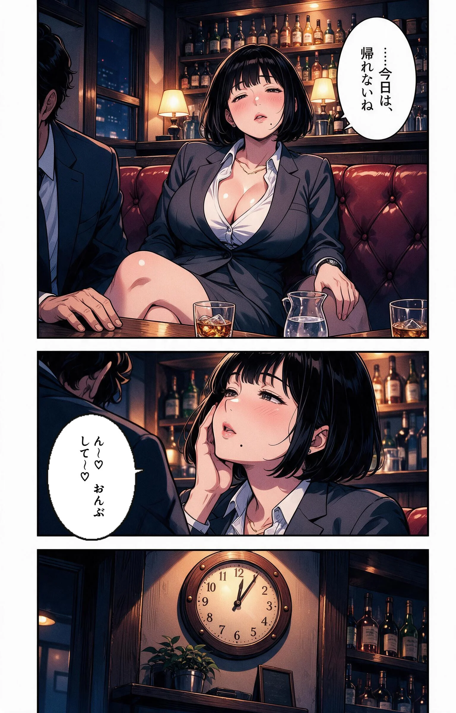 酔うと甘えてくる巨乳女上司を酔い潰れたので介抱したら我慢できずに求めてきた話ページ9