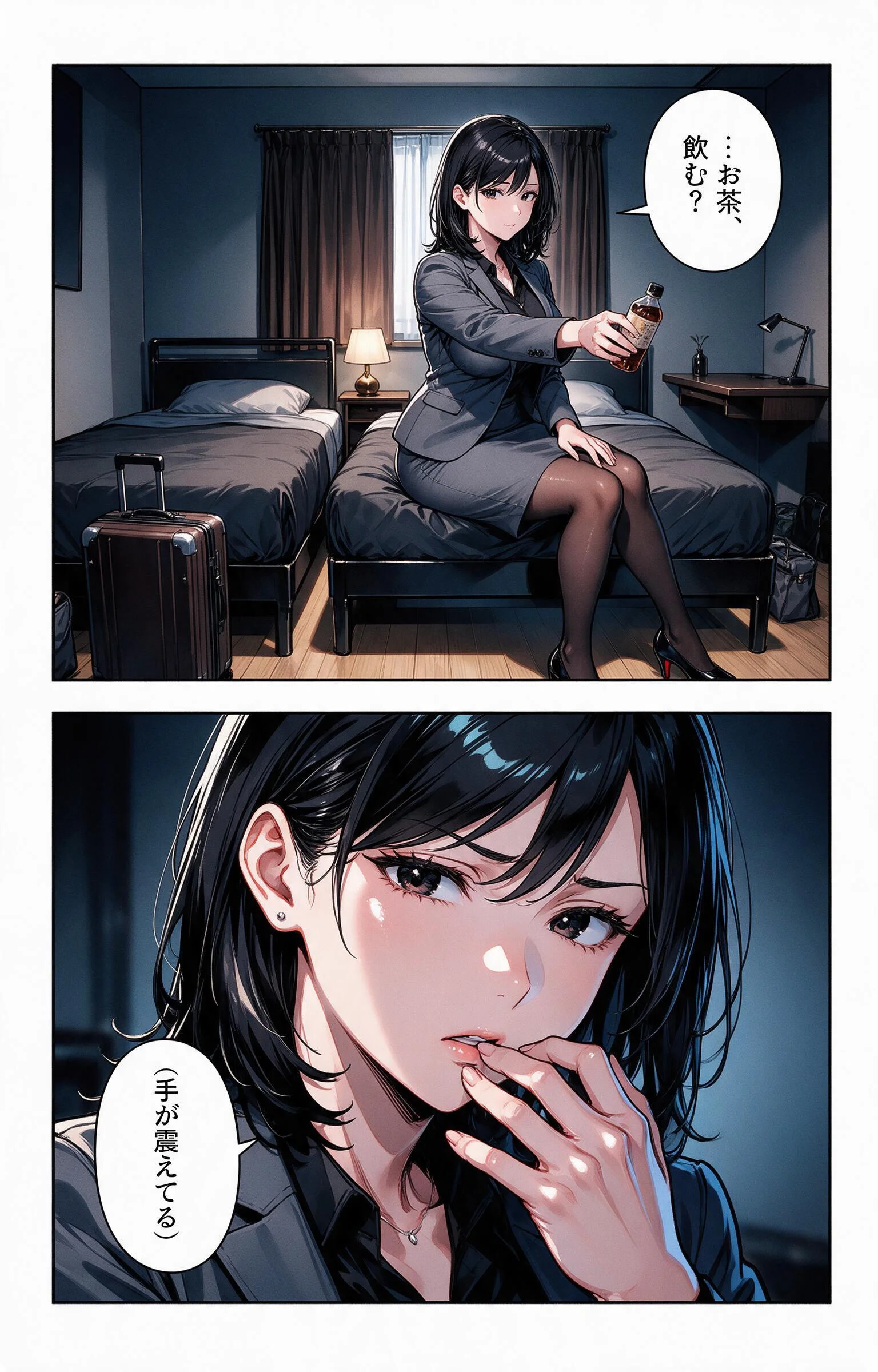 塩対応だったおっぱいの大きい女上司と出張先で相部屋になって上に跨がられて搾られた話ページ10